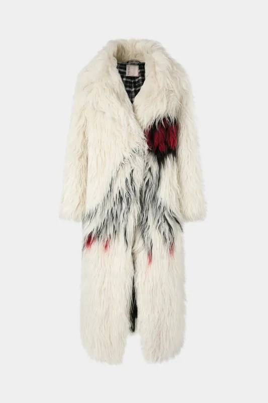 Long-haired Natural Ethic Fur Coat made by Antonio Marras