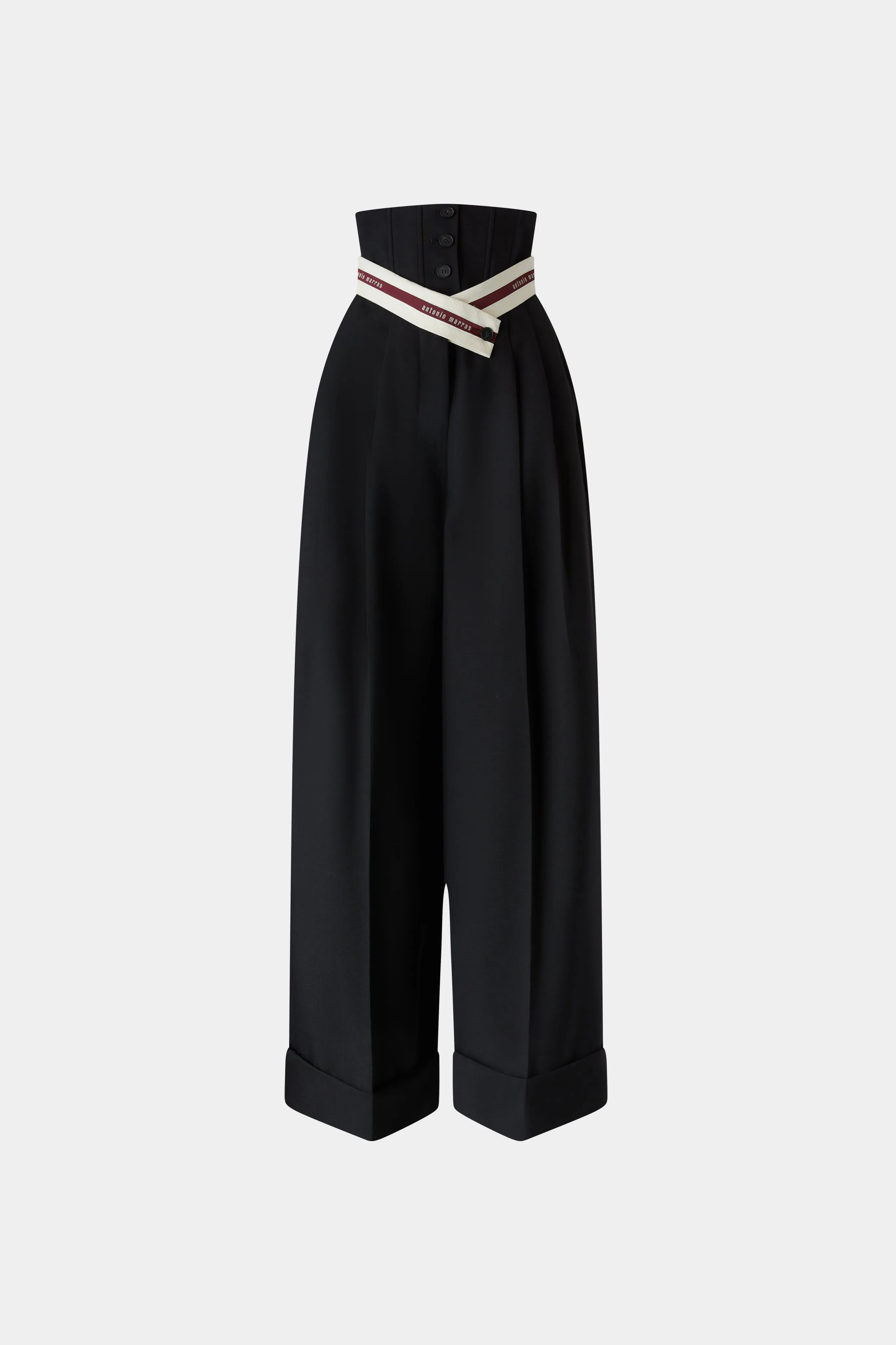 Wide-Leg Pants with Corset-Style Waist sold by Antonio Marras