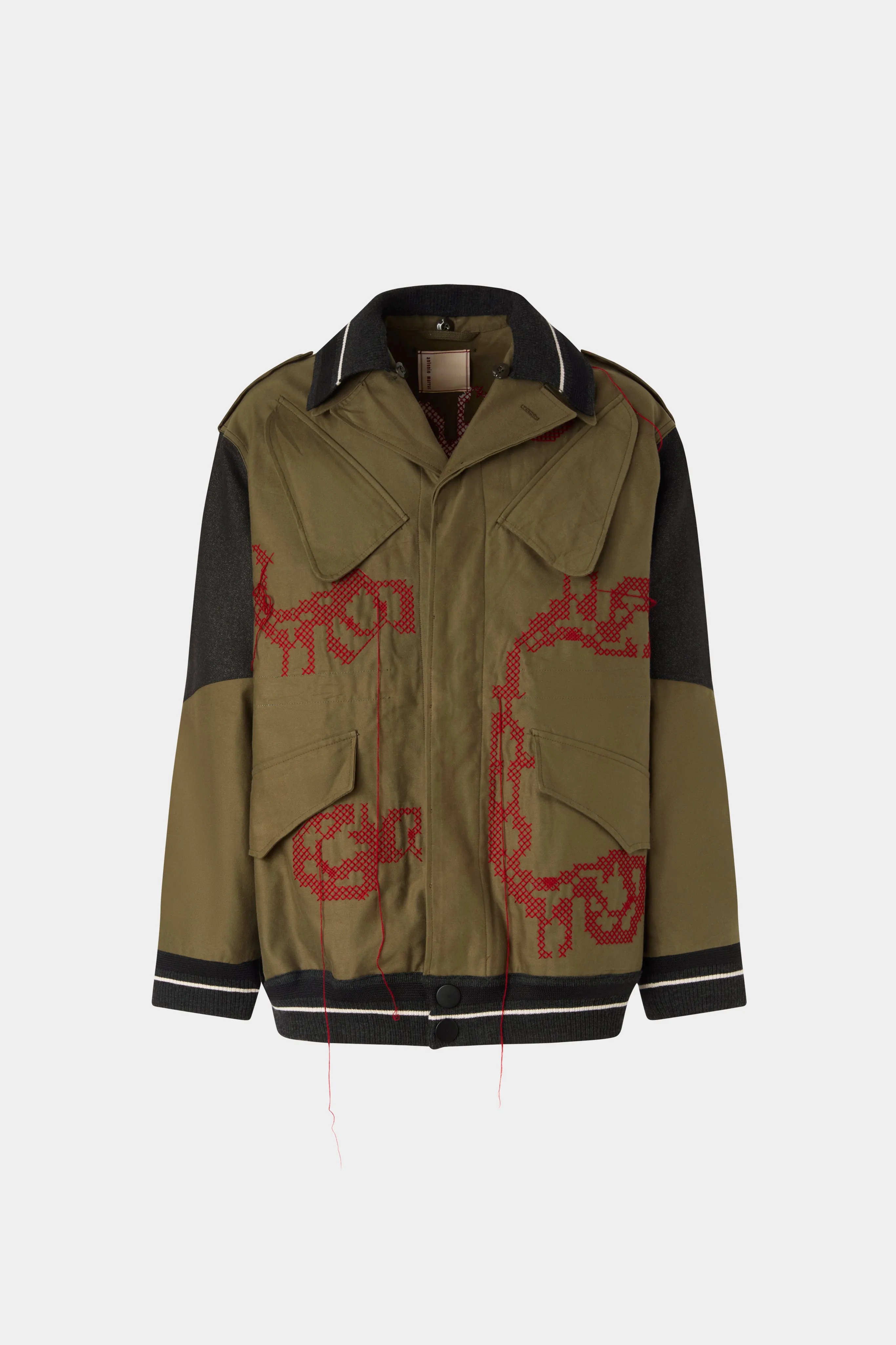 Cotton Parka with Embroidery sold by Antonio Marras