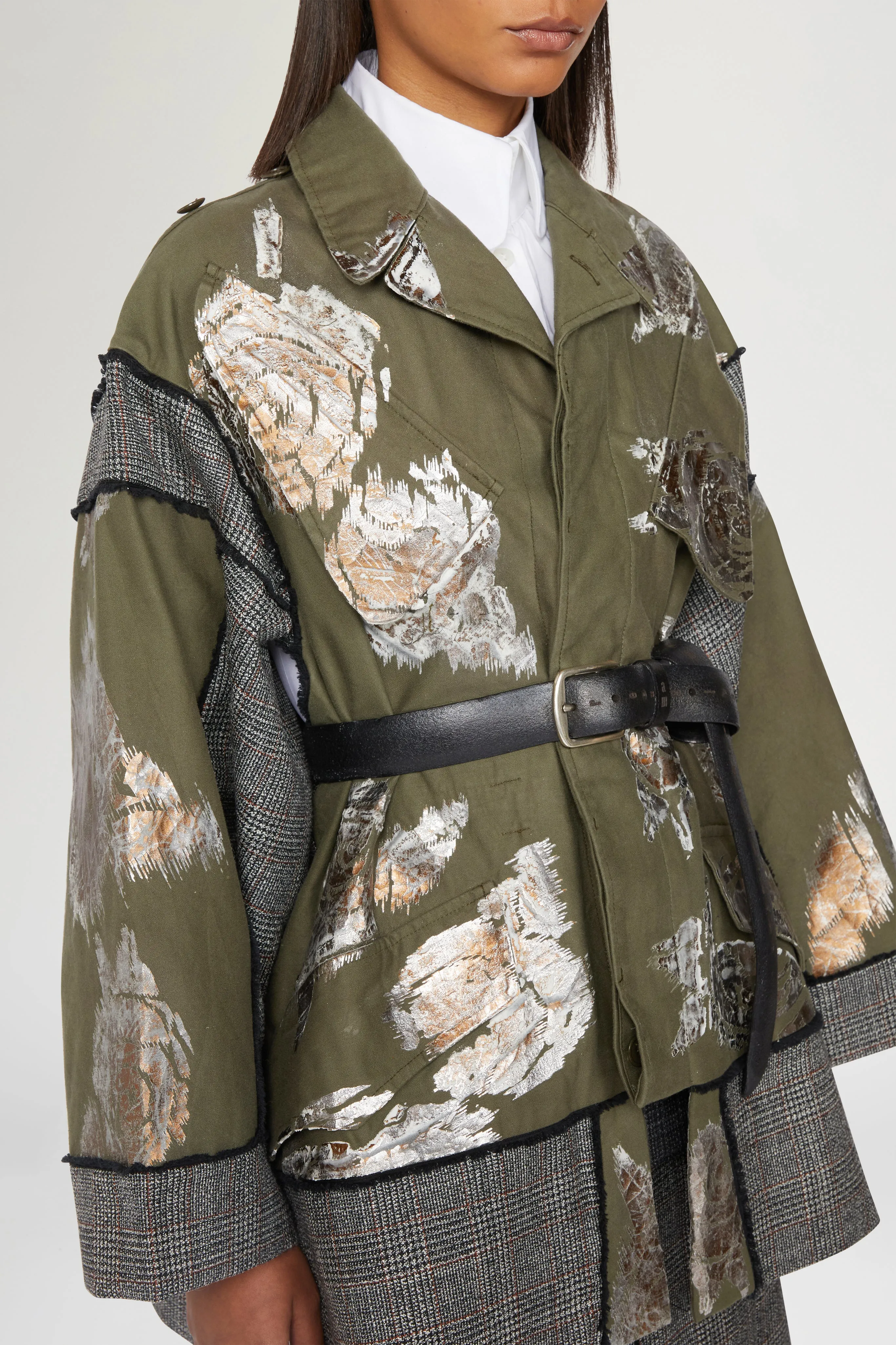 Rose Patchwork Parka sold by Antonio Marras product image thumbnail 4