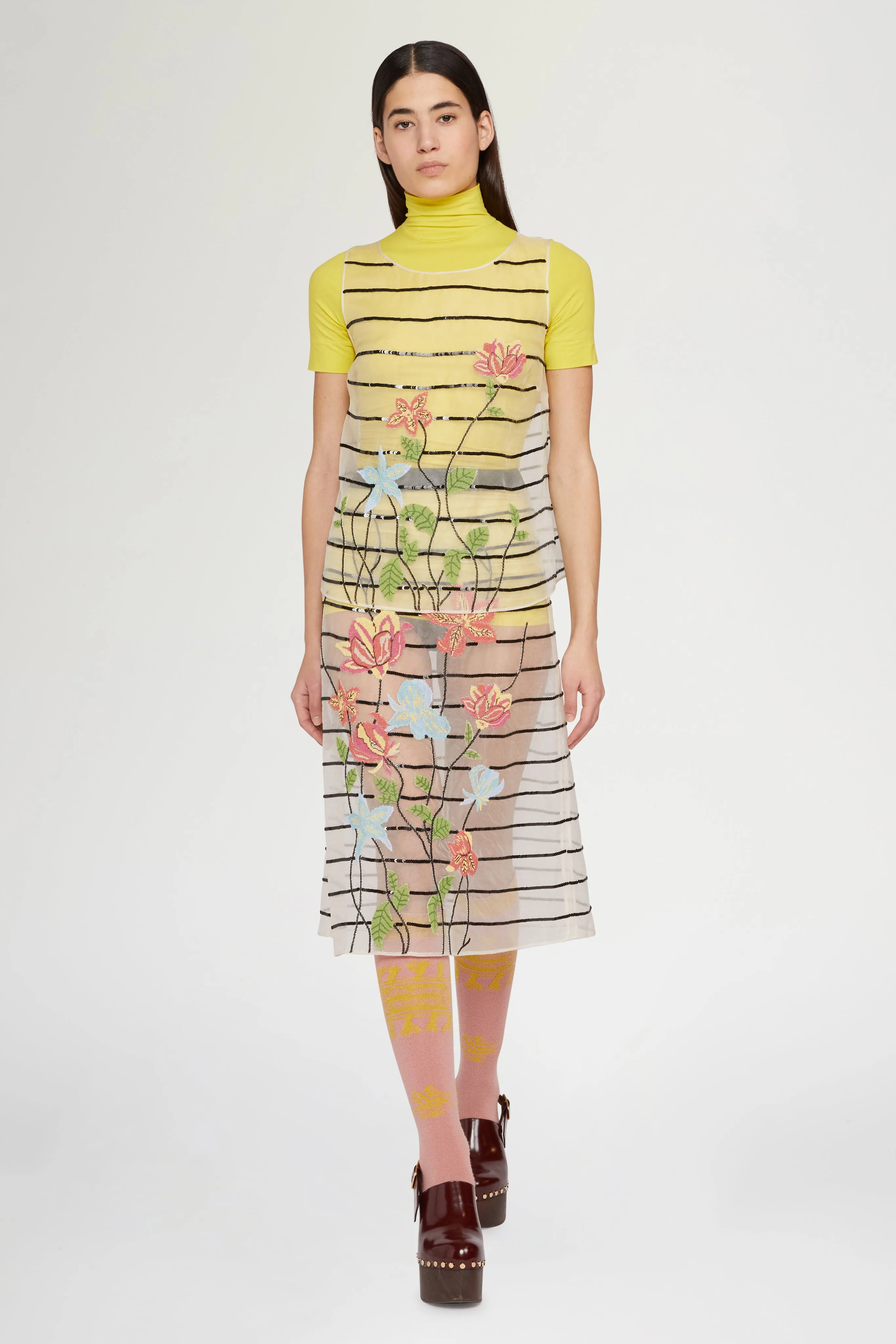 Silk Skirt with Floral Embroidery sold by Antonio Marras product image thumbnail 2