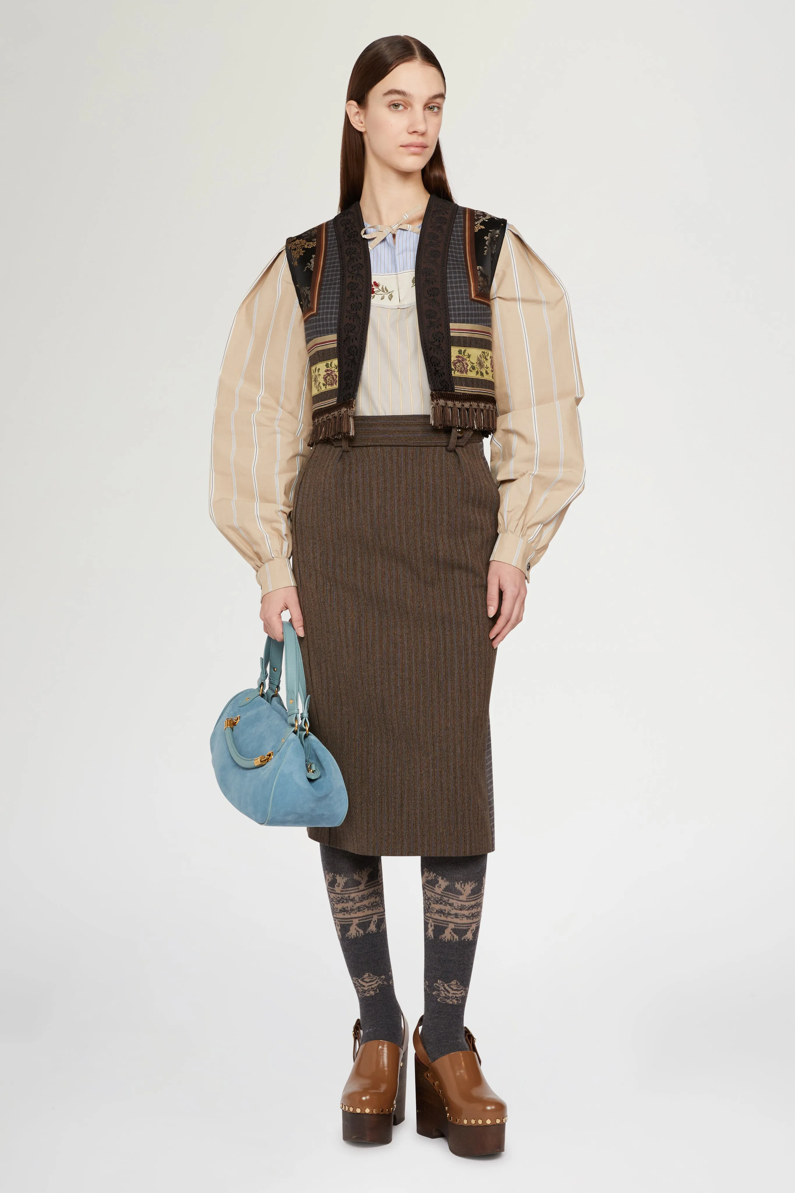 Patchwork Vest with Jacquard Details sold by Antonio Marras product image thumbnail 2