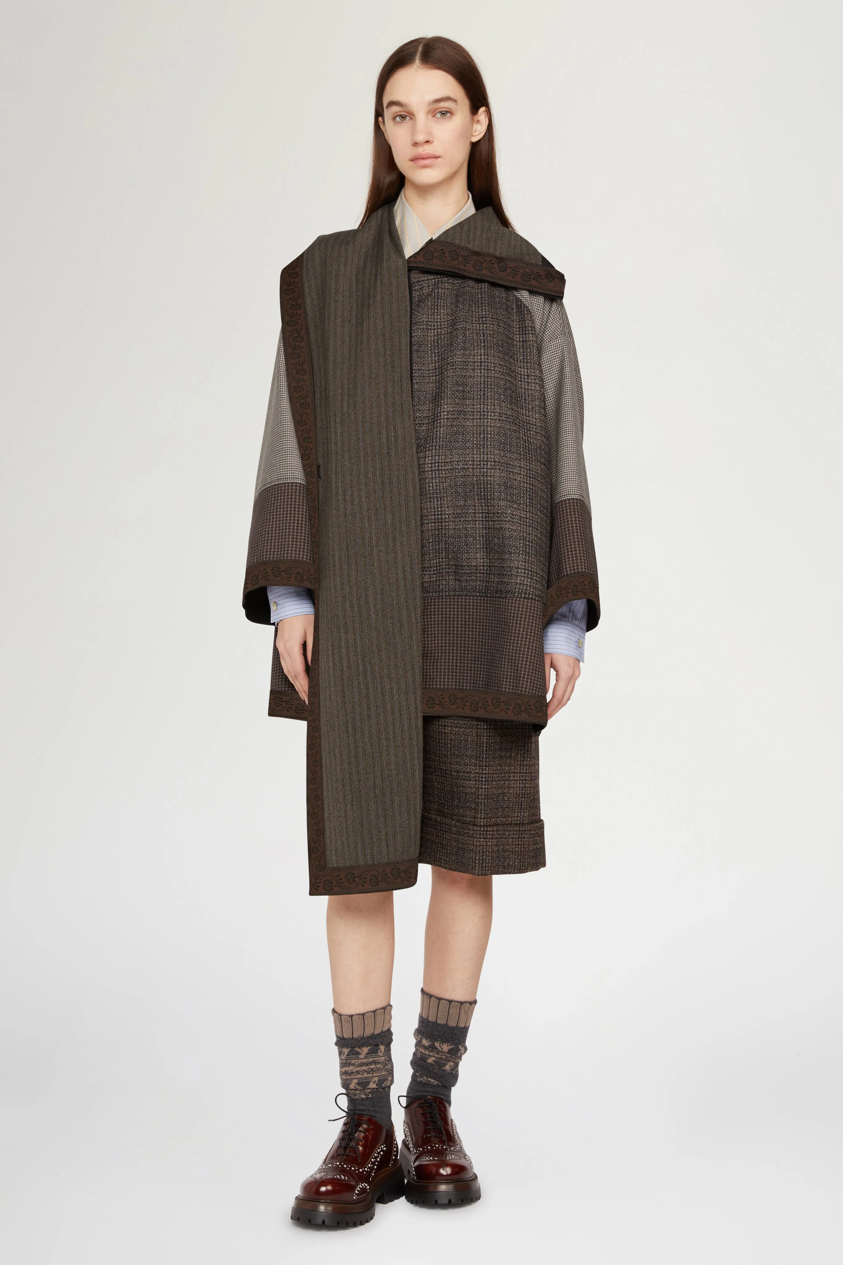 Wool Coat with Integrated Scarf sold by Antonio Marras product image thumbnail 2