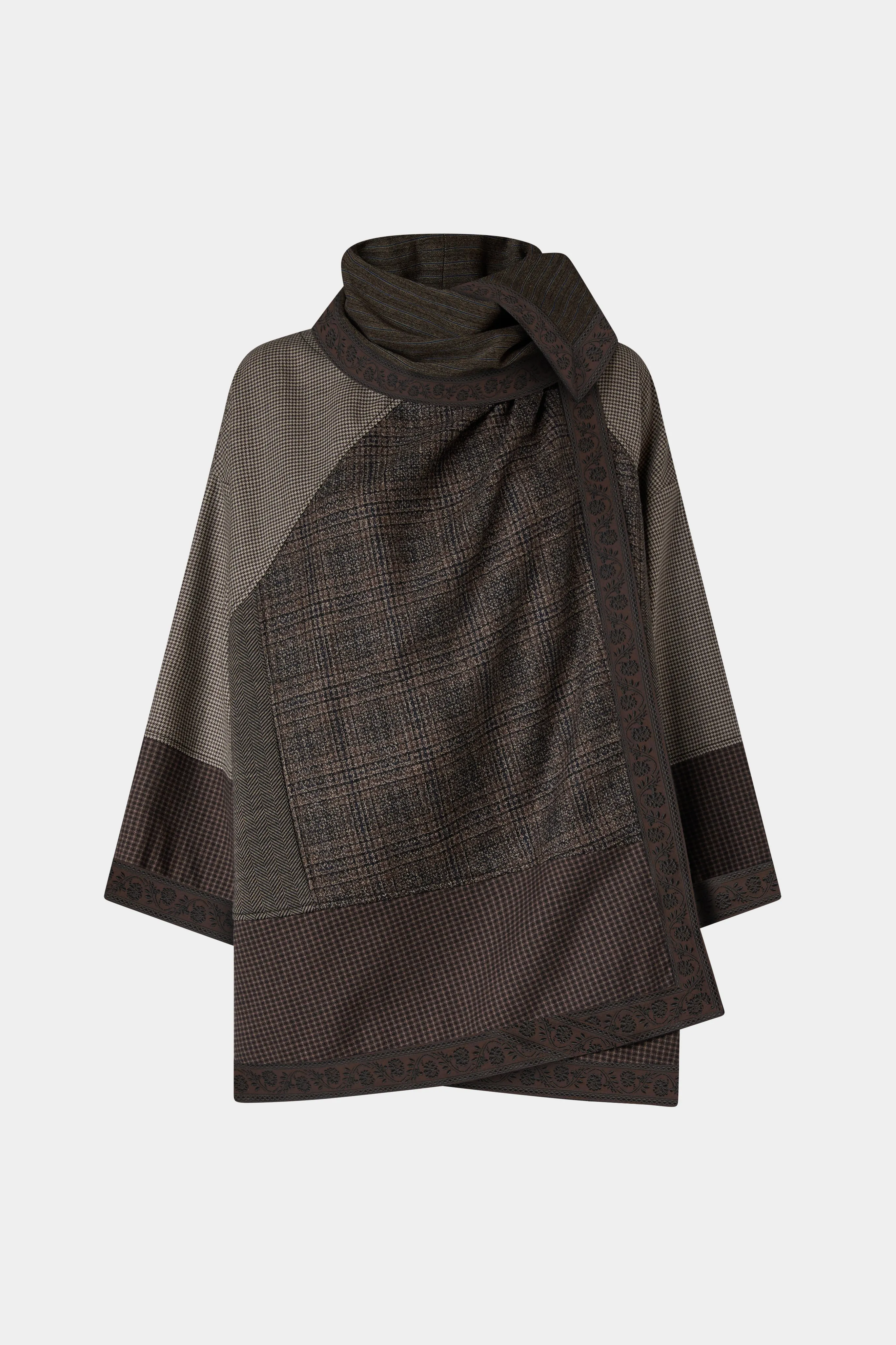 Wool Coat with Integrated Scarf sold by Antonio Marras