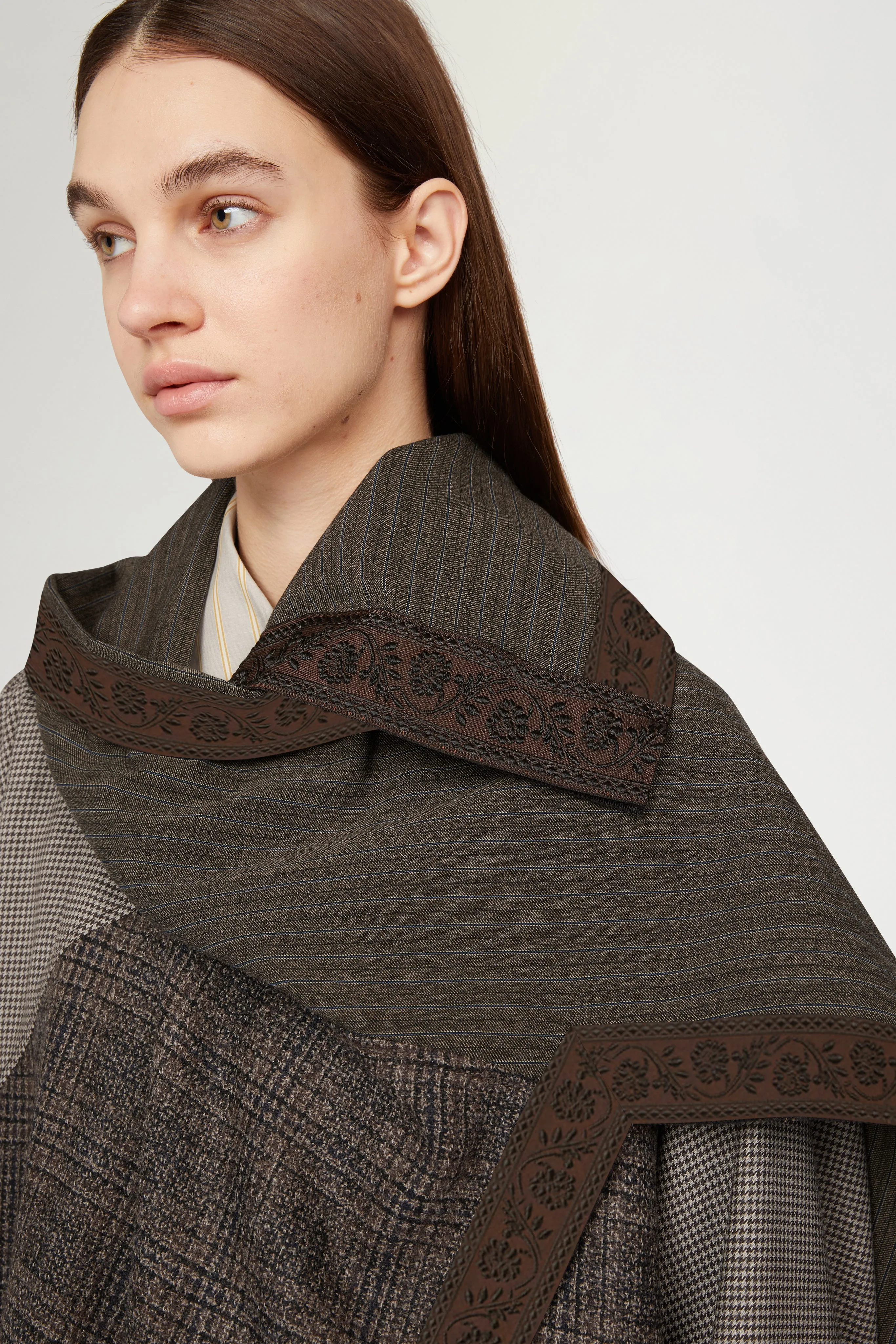Wool Coat with Integrated Scarf sold by Antonio Marras product image thumbnail 4