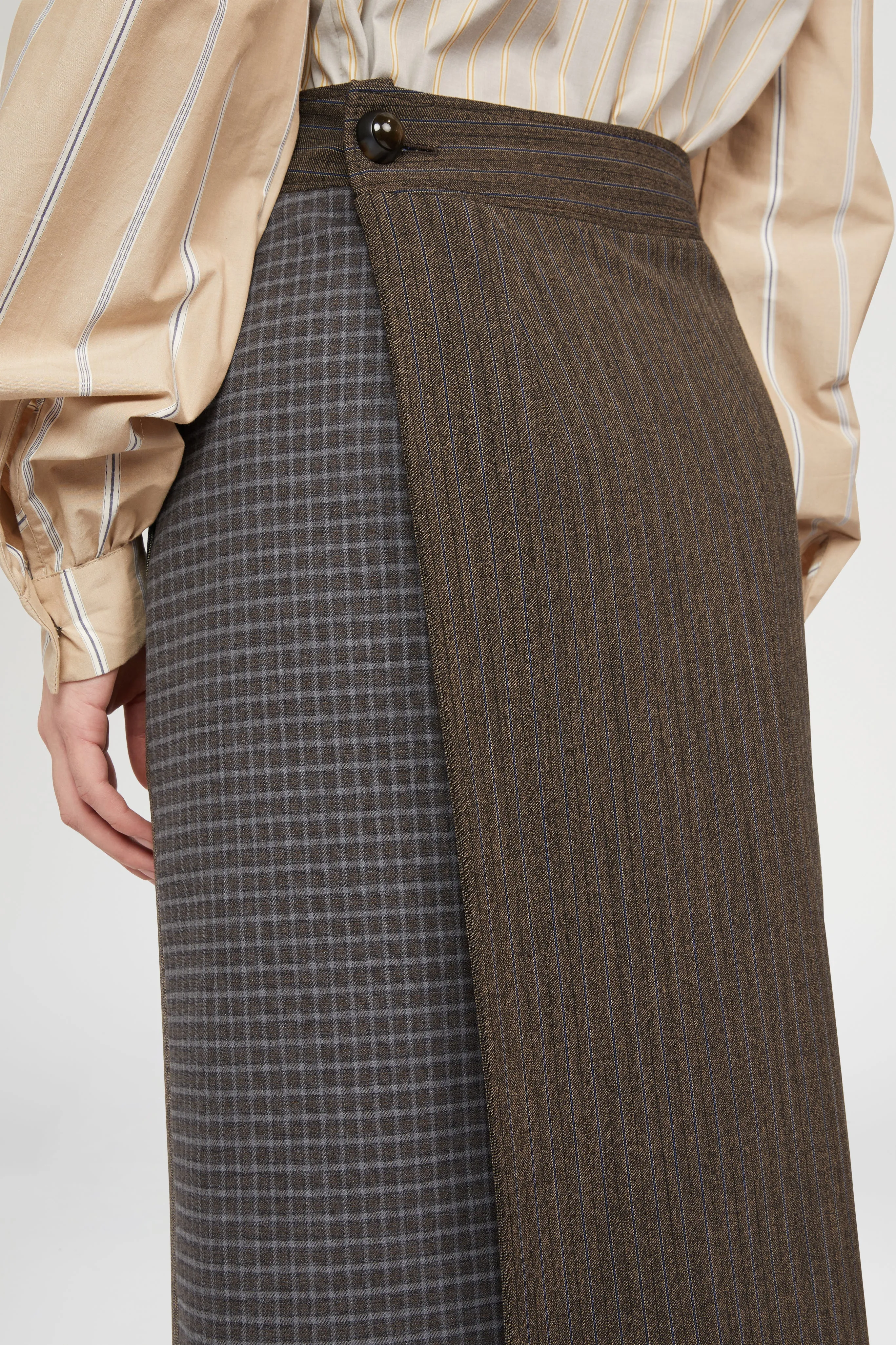 Wool Straight-Cut Midi Skirt sold by Antonio Marras product image thumbnail 4