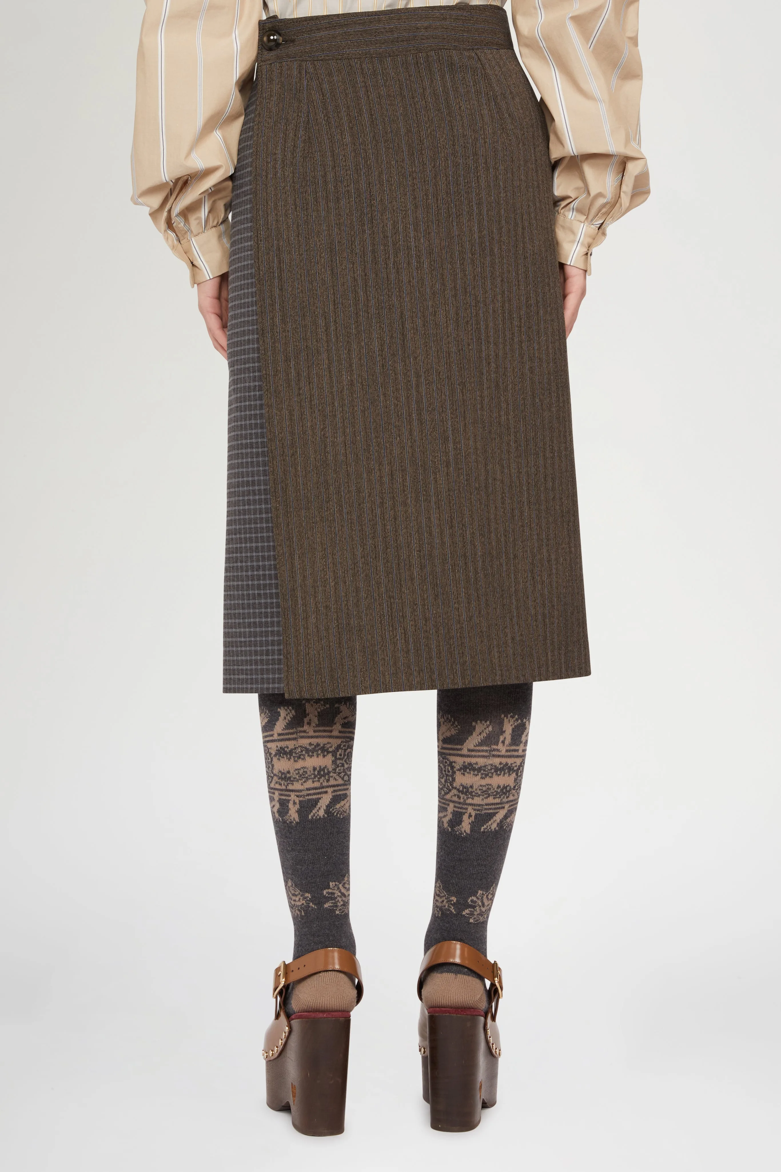 Wool Straight-Cut Midi Skirt sold by Antonio Marras product image thumbnail 3