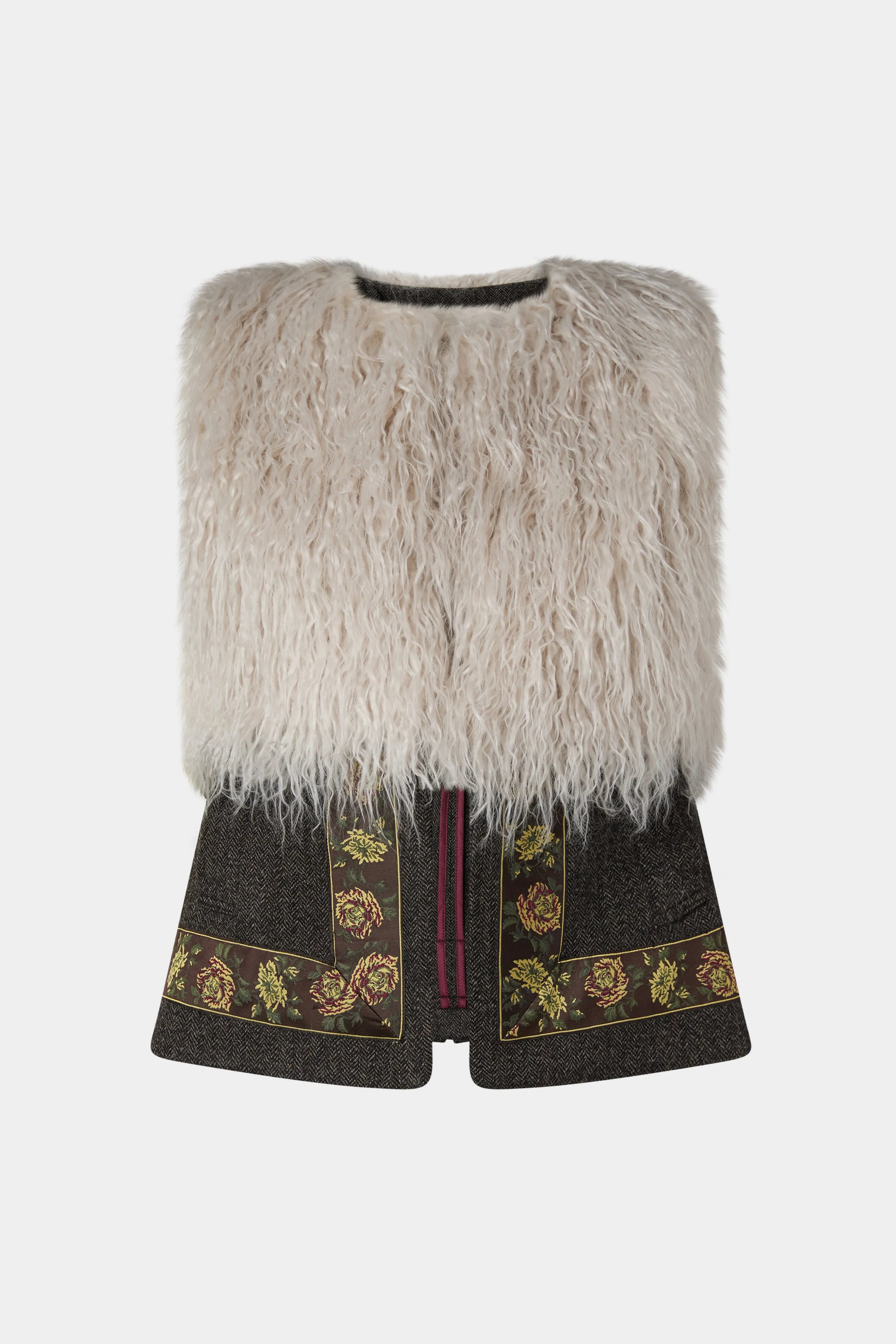 Wool Vest with Faux Fur sold by Antonio Marras