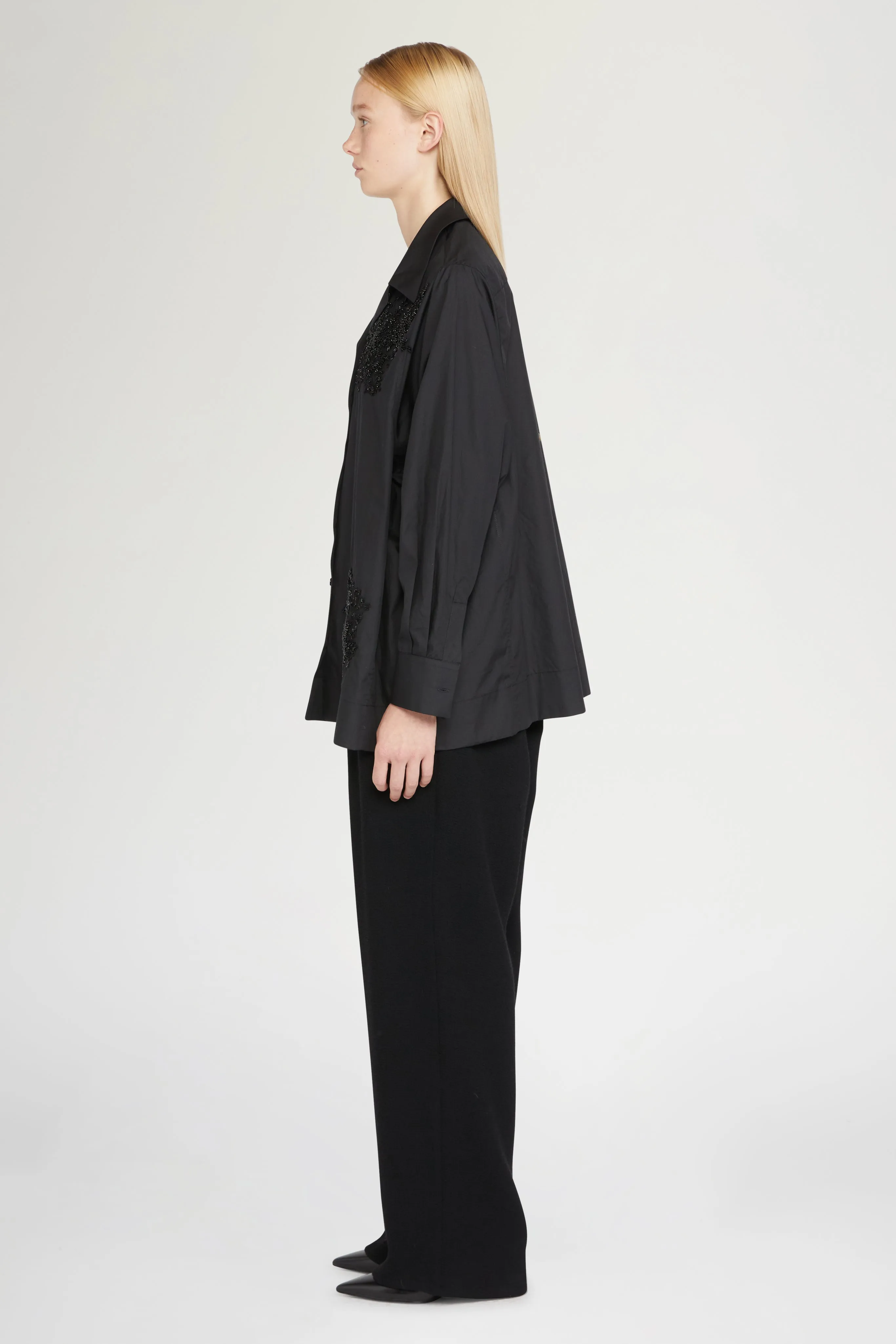 Black Cotton Shirt with Beads sold by Antonio Marras product image thumbnail 4