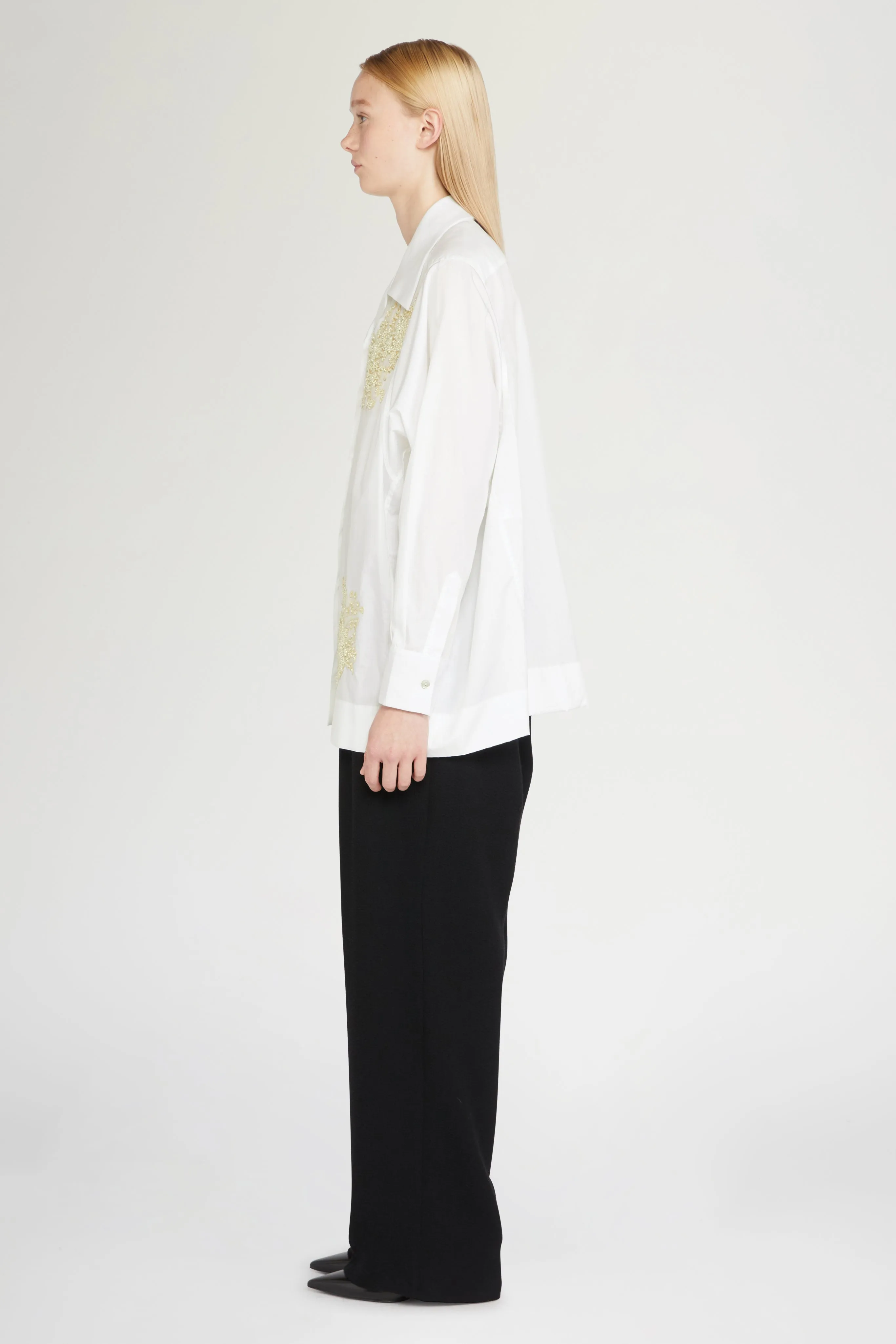 White Cotton Shirt with Beads sold by Antonio Marras product image thumbnail 4