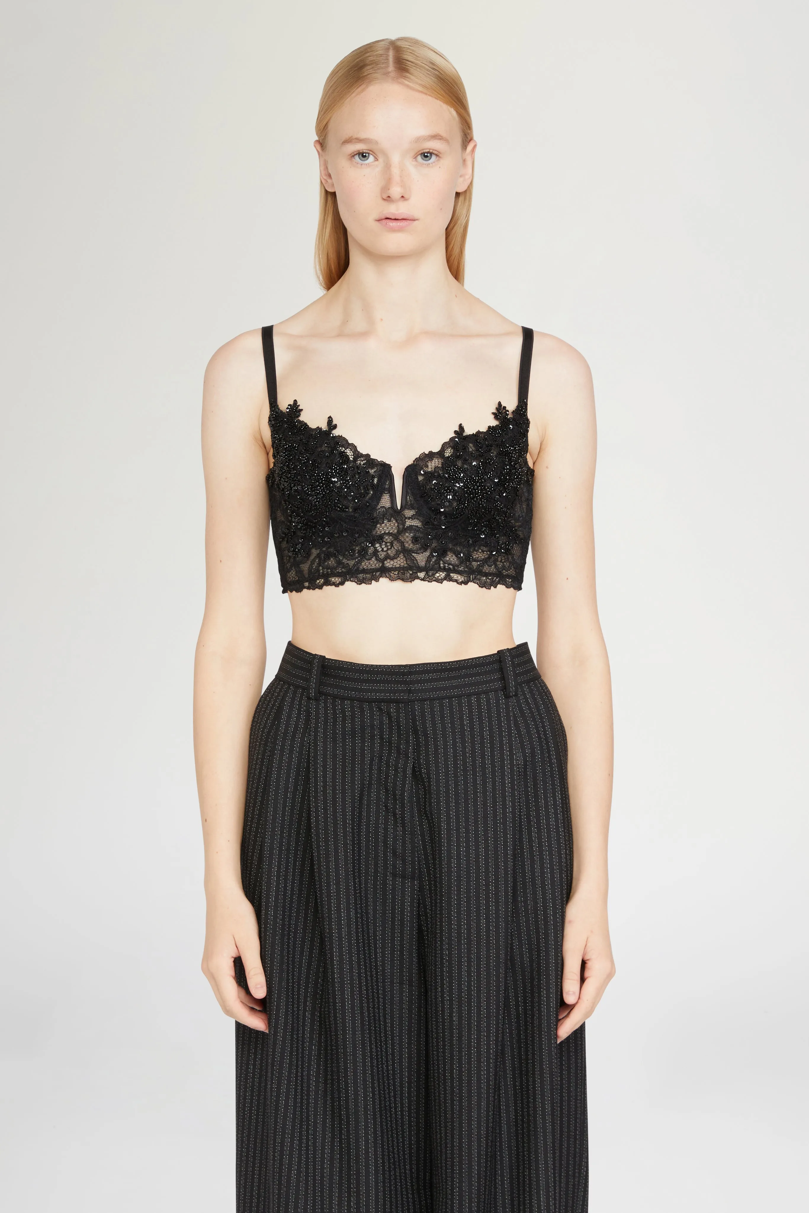 Black Lace Bralette sold by Antonio Marras product image thumbnail 3