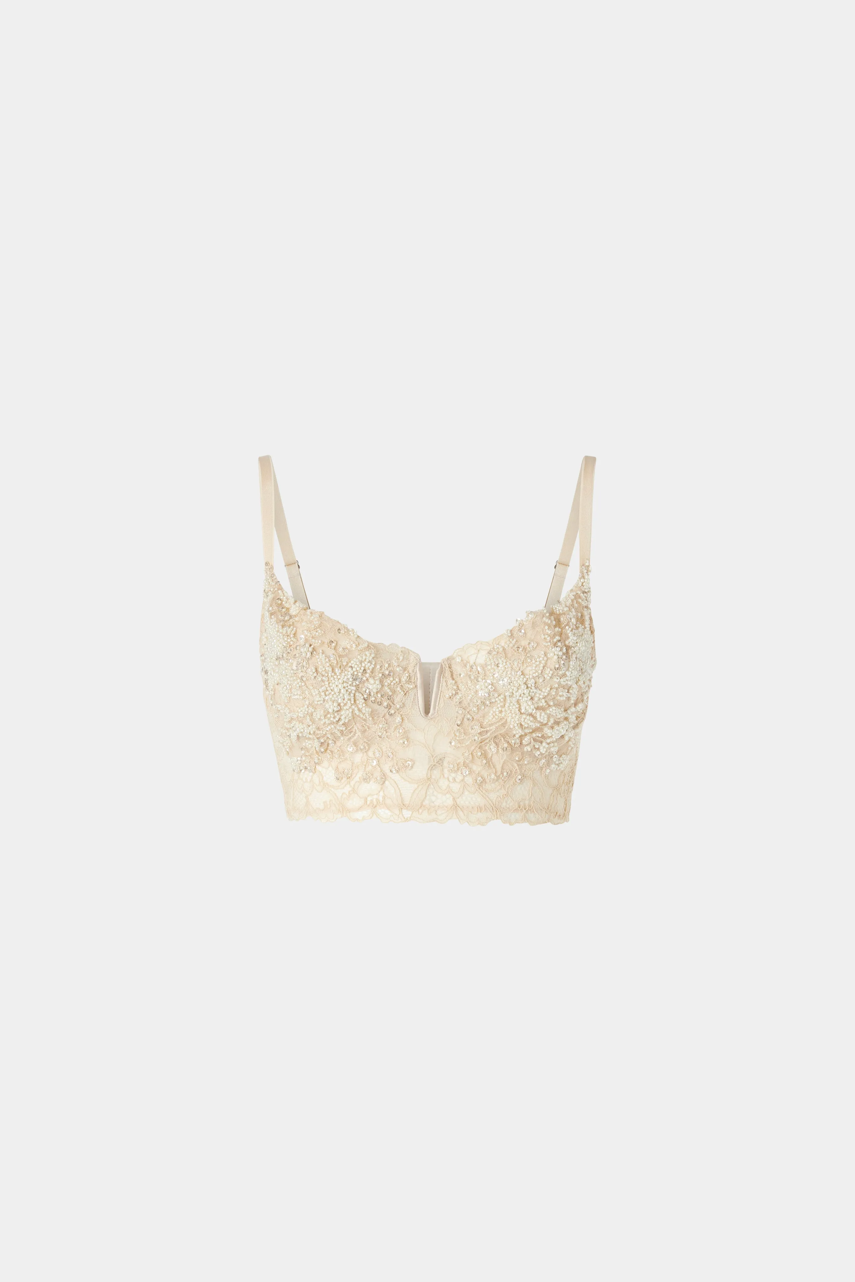Ivory Lace Bralette sold by Antonio Marras