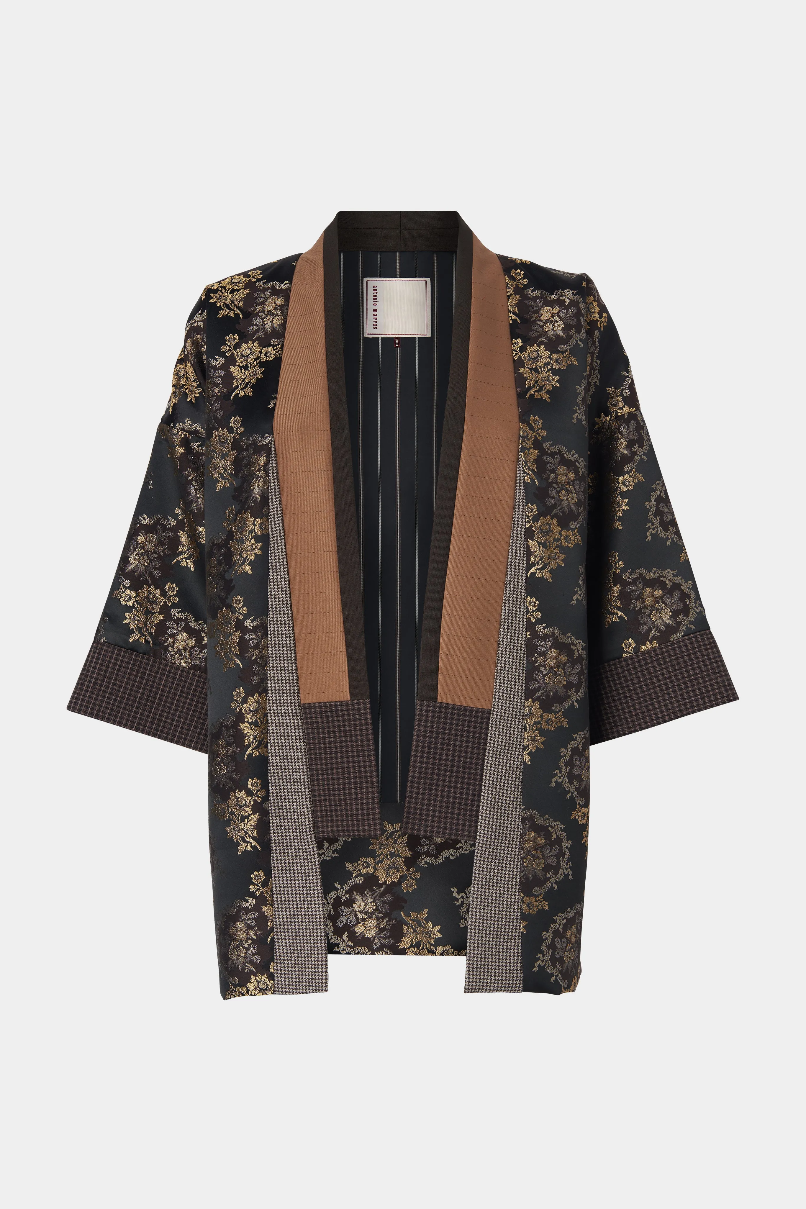 Kimono with Floral Jacquard Print sold by Antonio Marras
