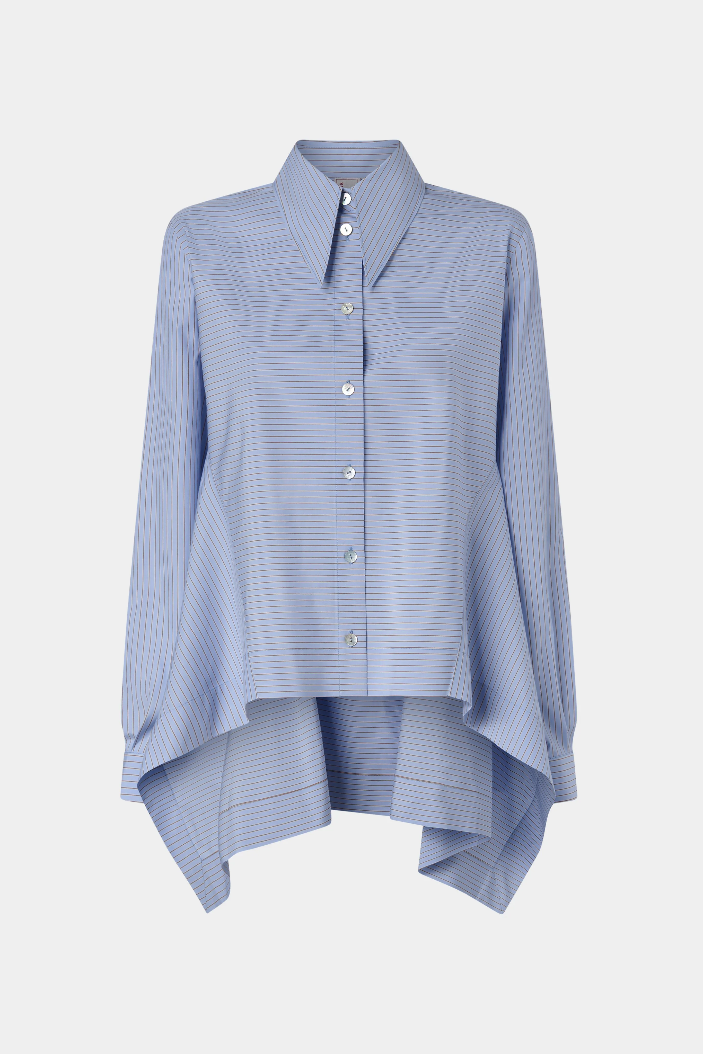 Oversized Light Blue Striped Cotton Shirt sold by Antonio Marras
