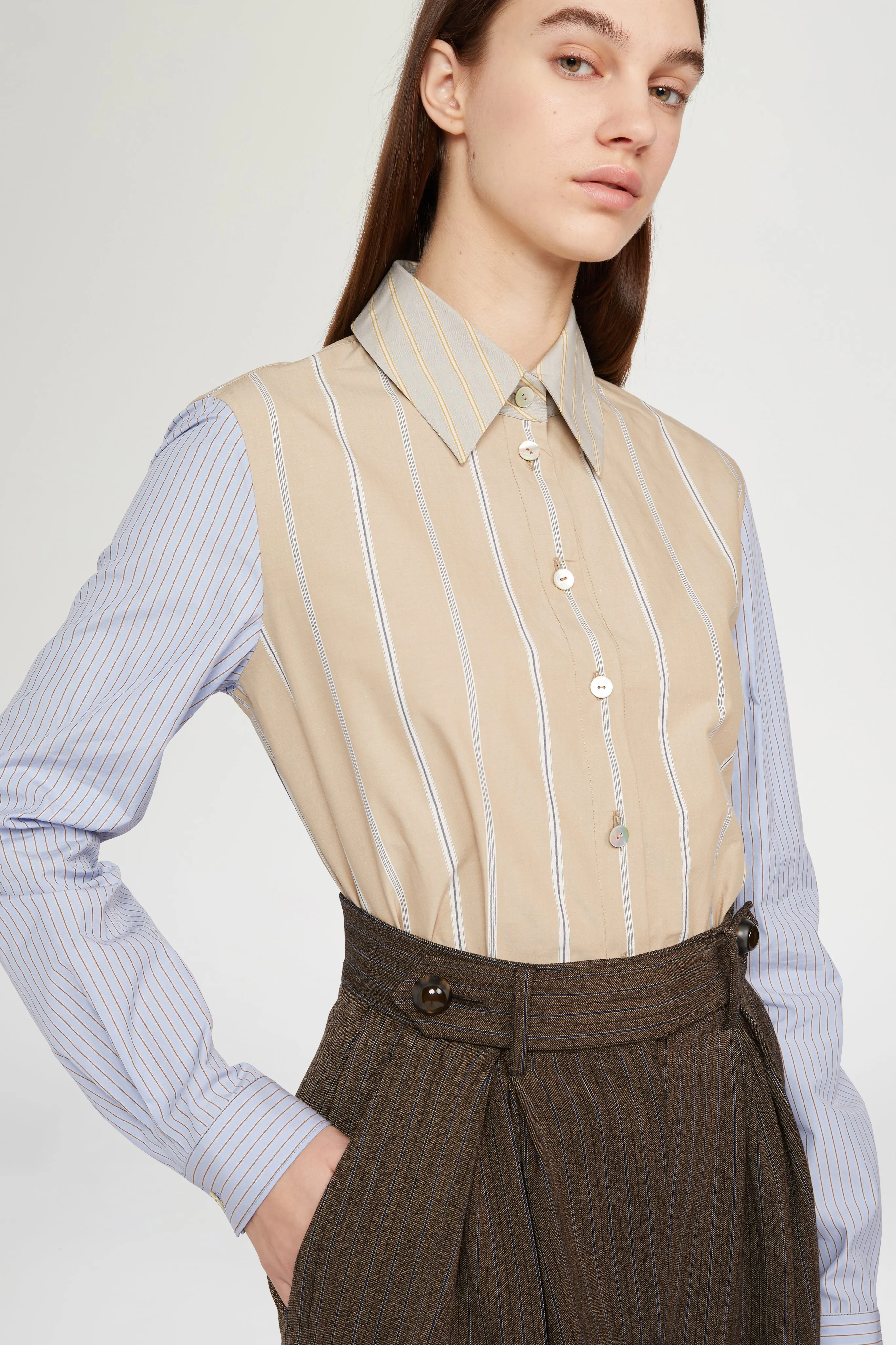 Slim-Fit Striped Cotton Shirt sold by Antonio Marras product image thumbnail 4