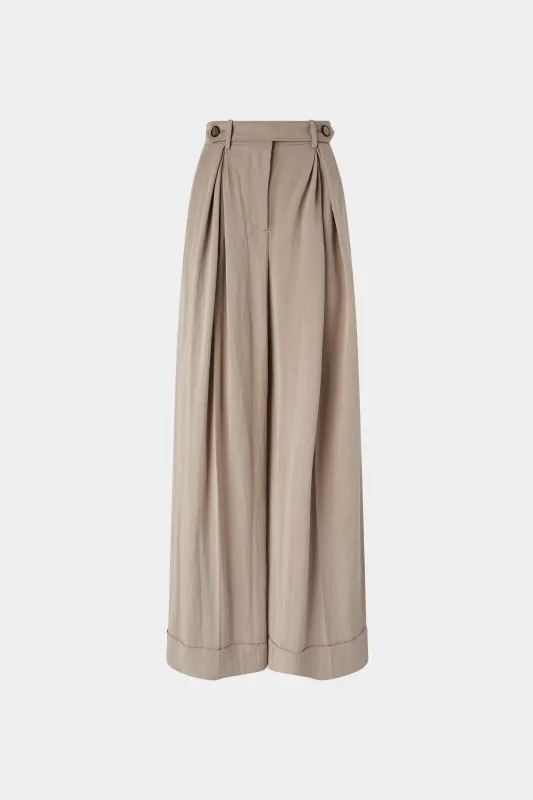 Taupe Palazzo Pants sold by Antonio Marras