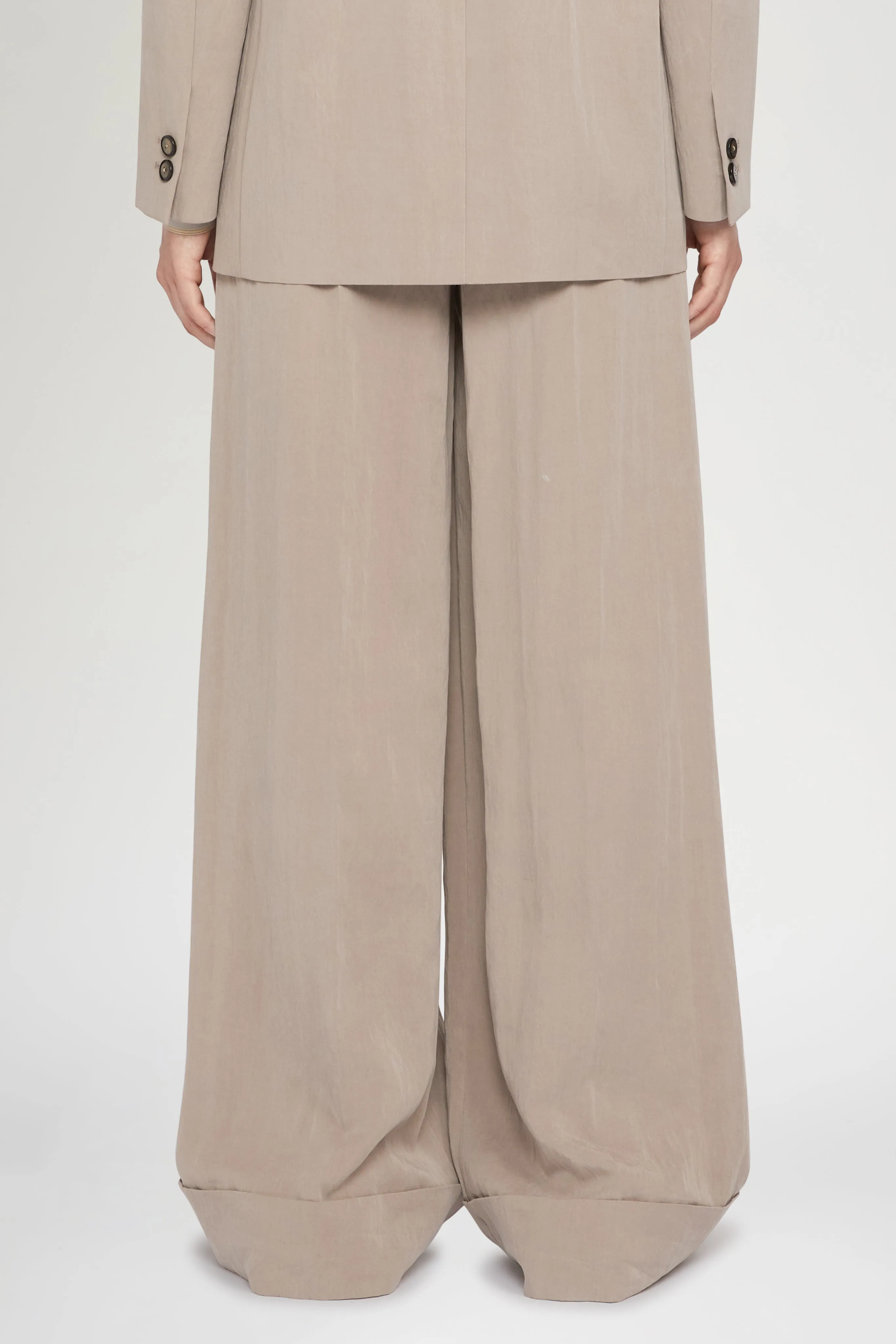Taupe Palazzo Pants sold by Antonio Marras product image thumbnail 3