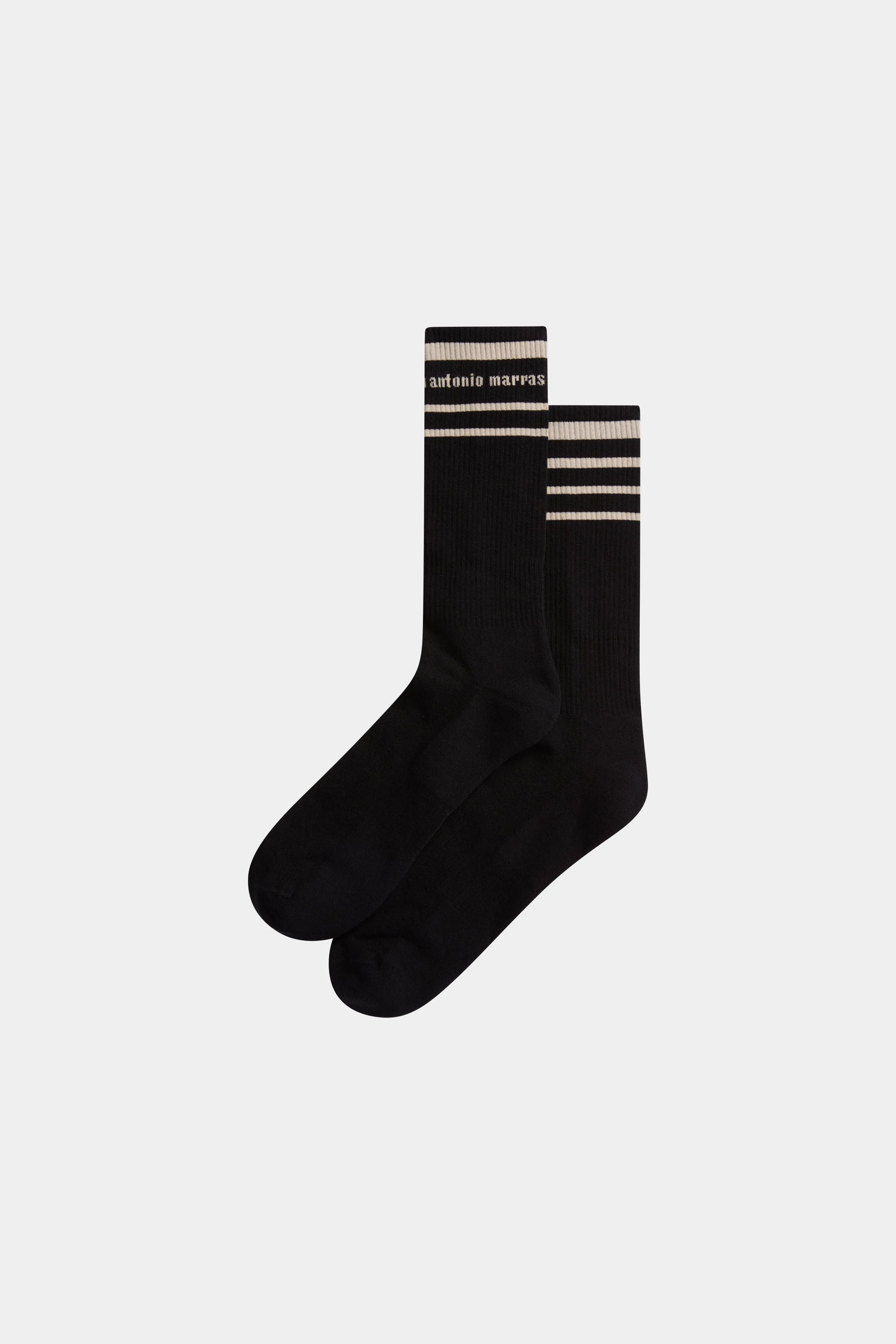 Black Socks with Beige Stripes sold by Antonio Marras