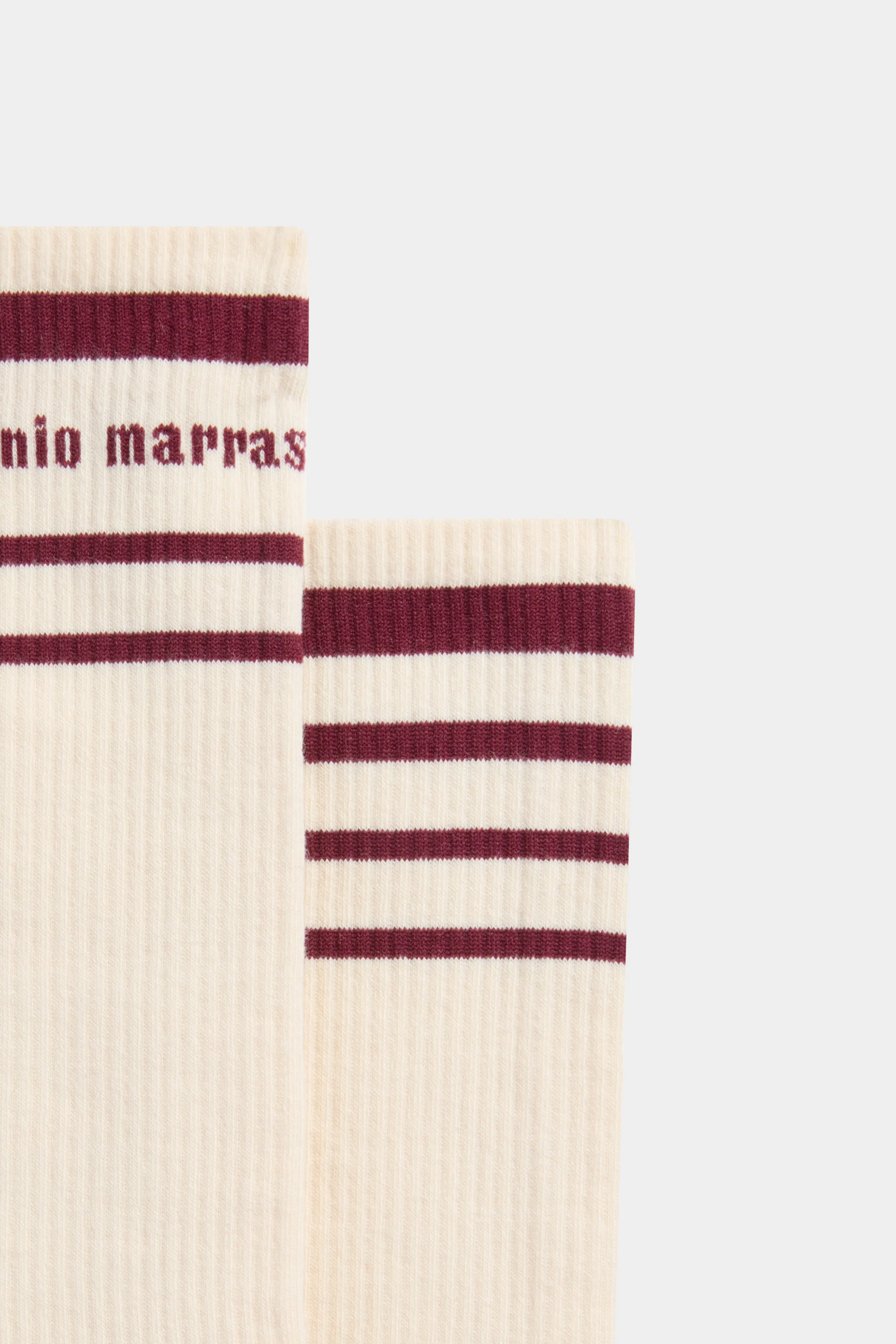 Beige Socks with Bordeaux Stripes sold by Antonio Marras product image thumbnail 2