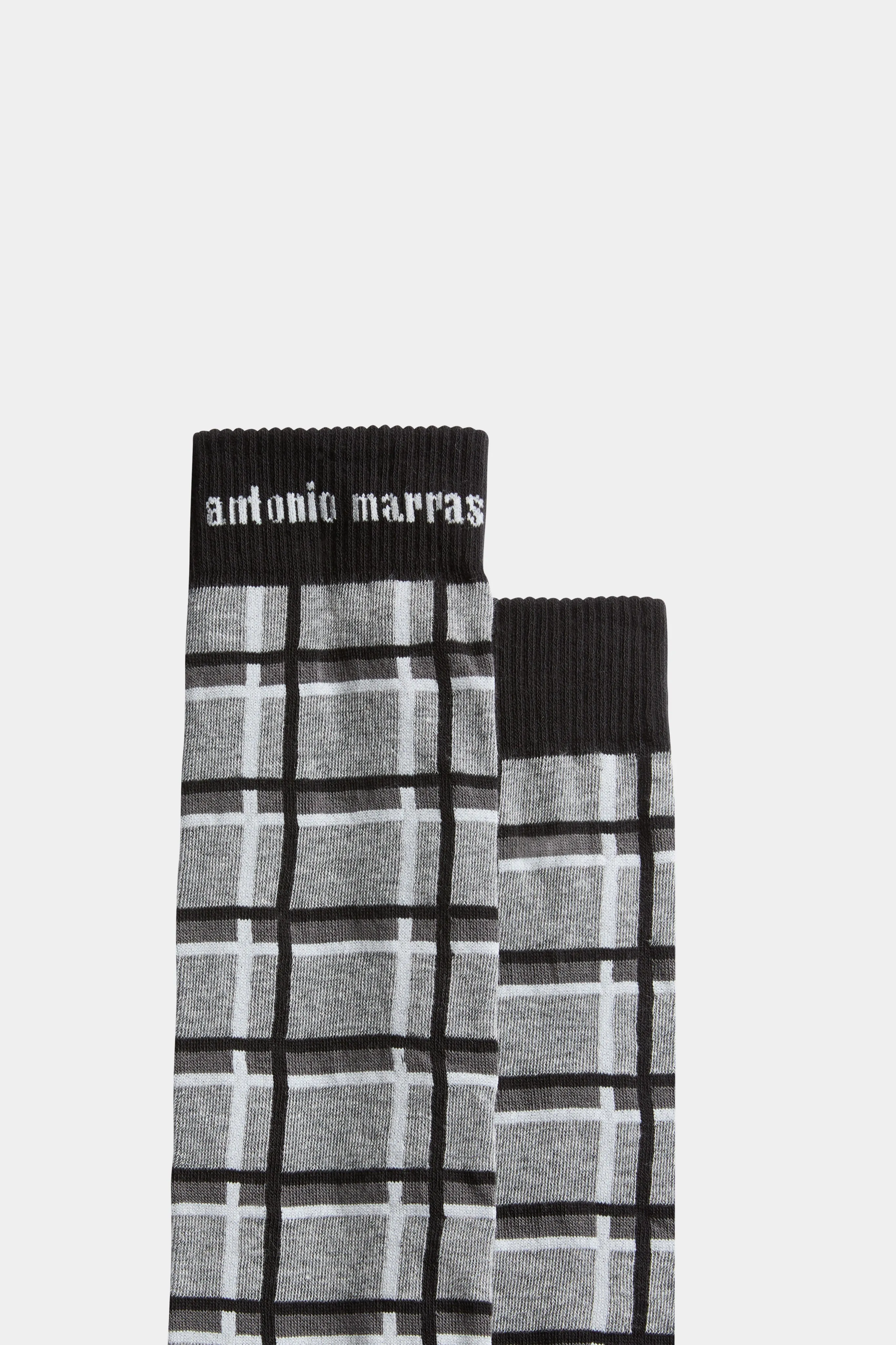 Grey & Black Checked Socks sold by Antonio Marras product image thumbnail 2