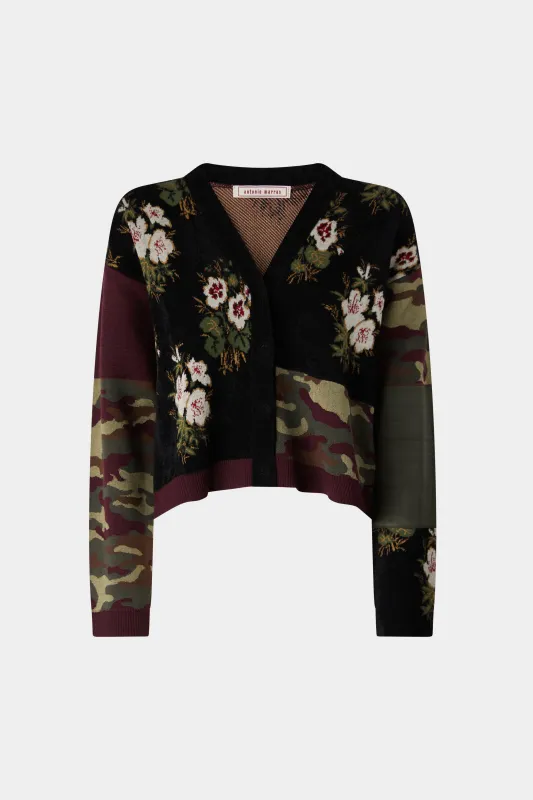Floral & Camouflage Cardigan sold by Antonio Marras