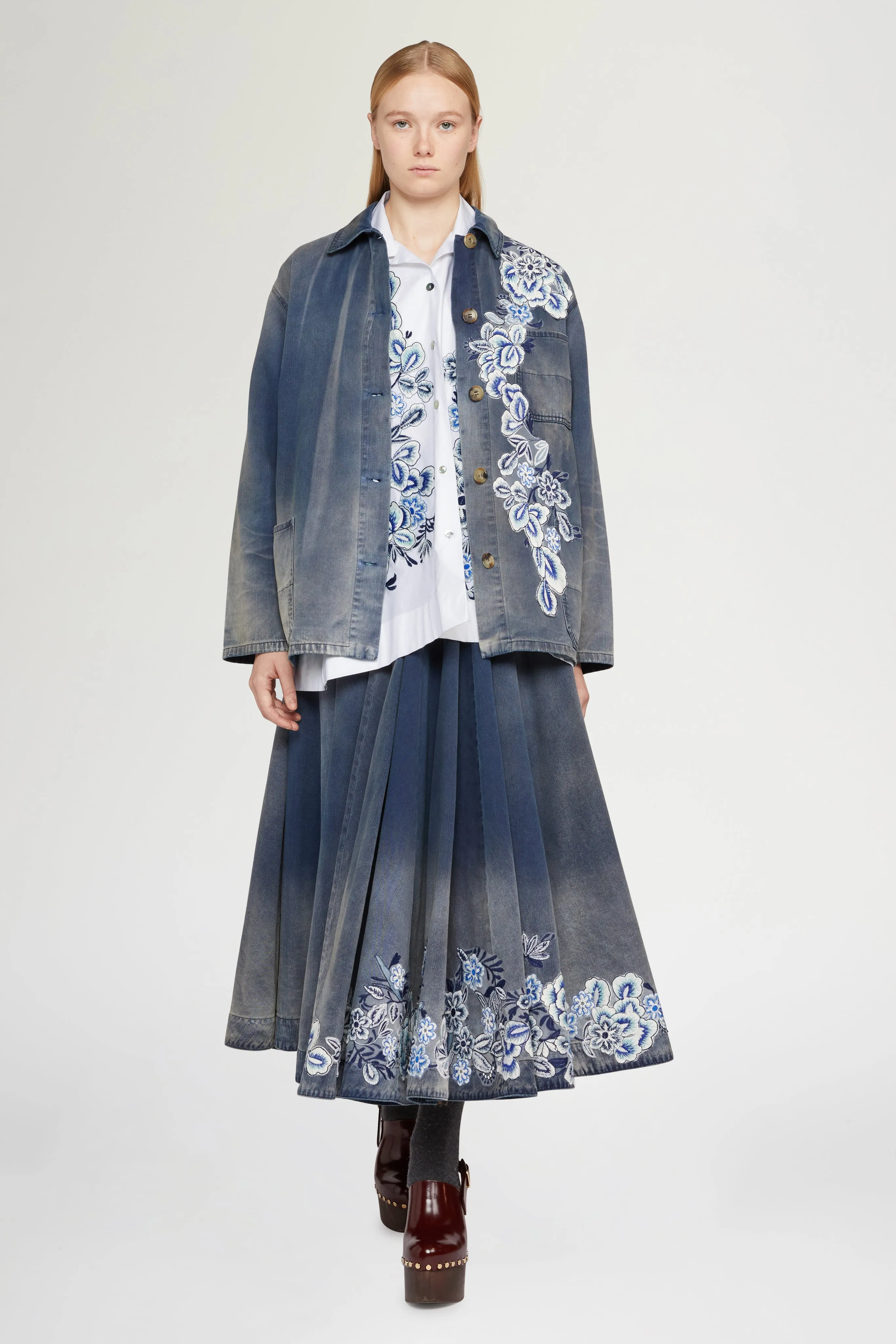 Cotton Shirt with Blue Embroidery sold by Antonio Marras product image thumbnail 2