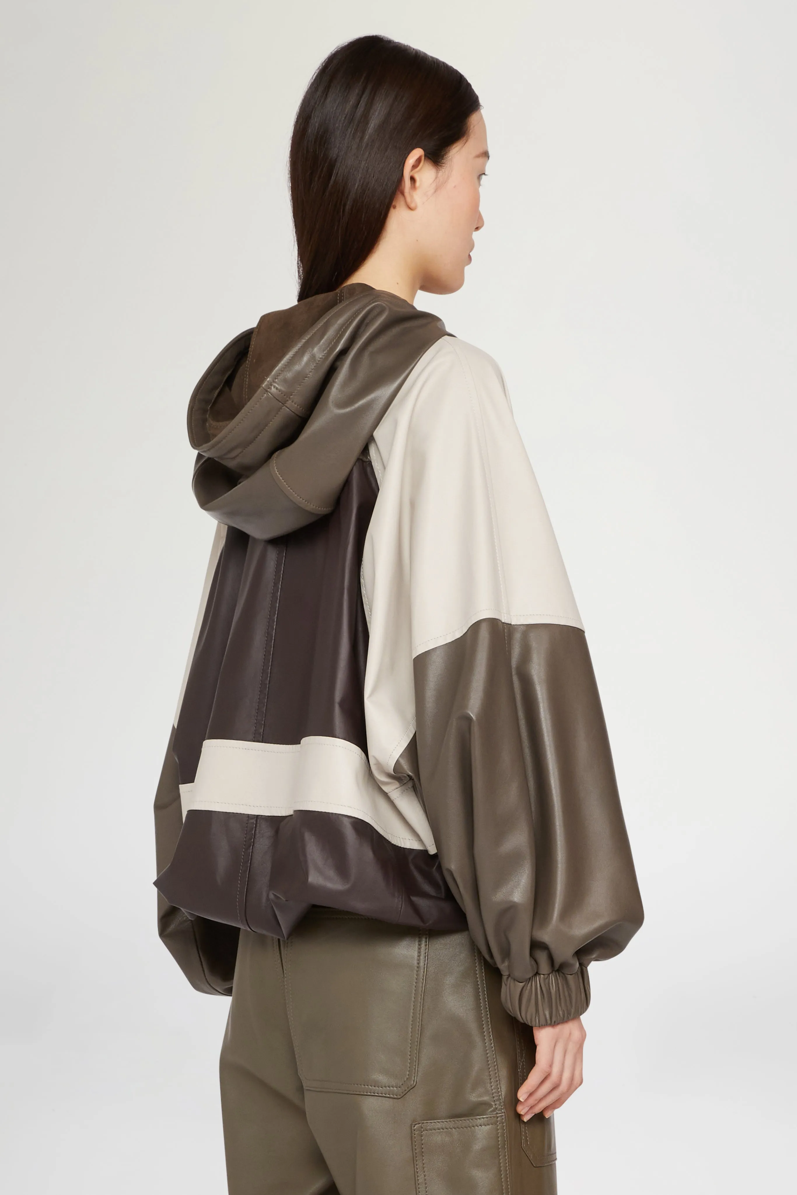 Leather Hooded Jacket sold by Antonio Marras product image thumbnail 3