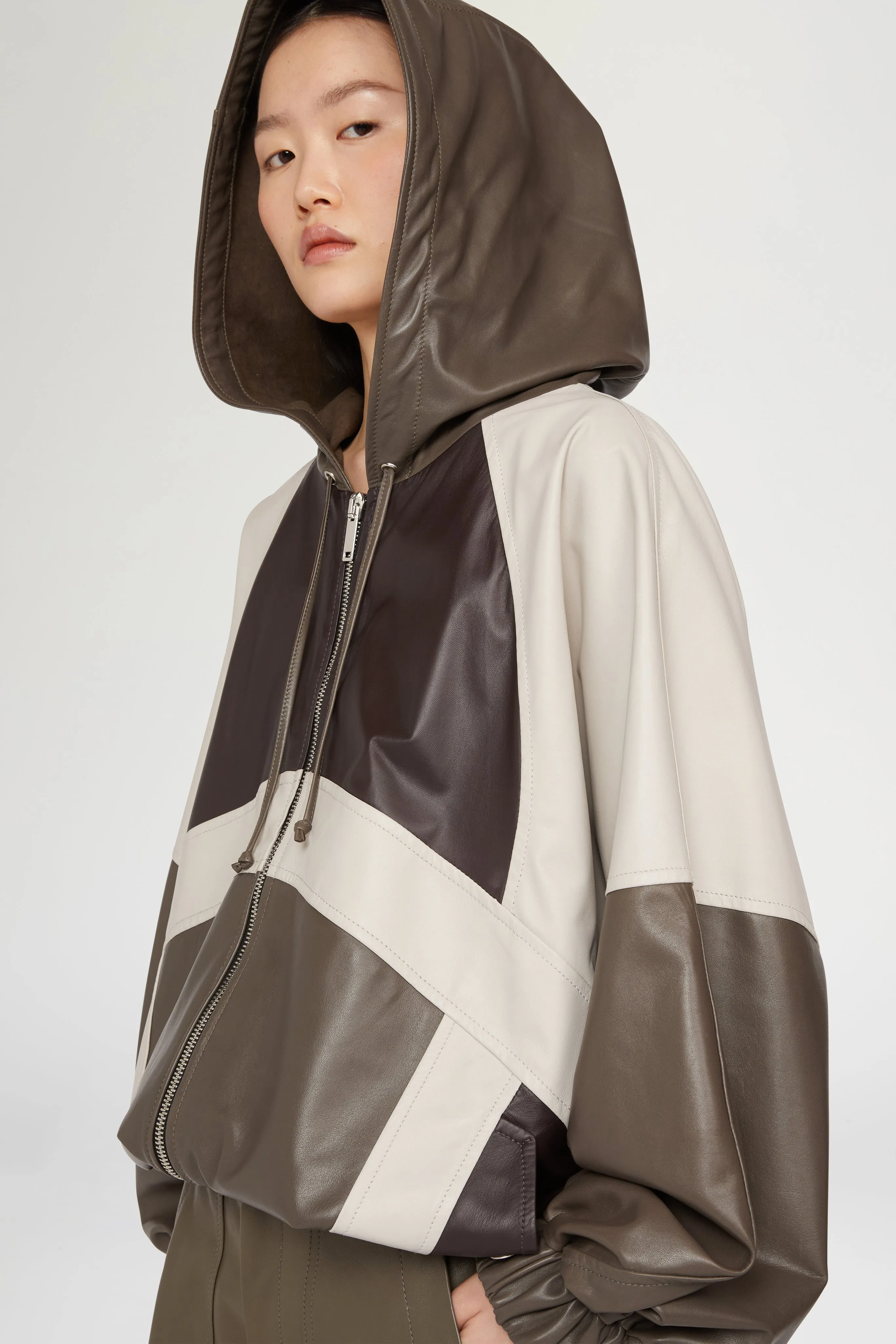 Leather Hooded Jacket sold by Antonio Marras product image thumbnail 4