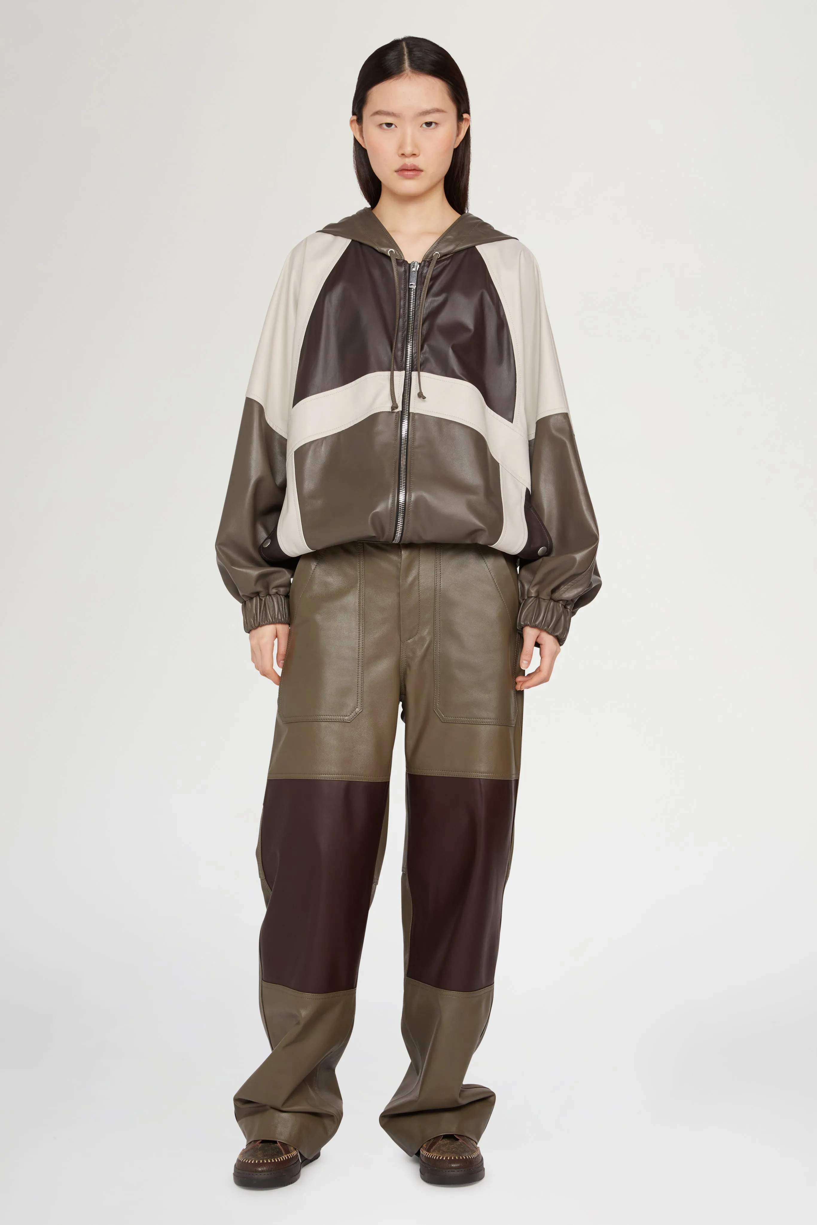 Leather Hooded Jacket sold by Antonio Marras product image thumbnail 2