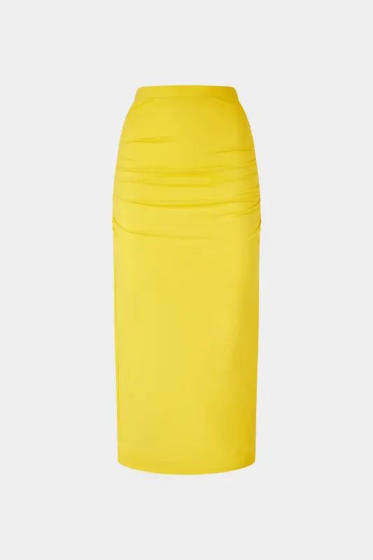 Yellow Jersey Midi Skirt sold by Antonio Marras