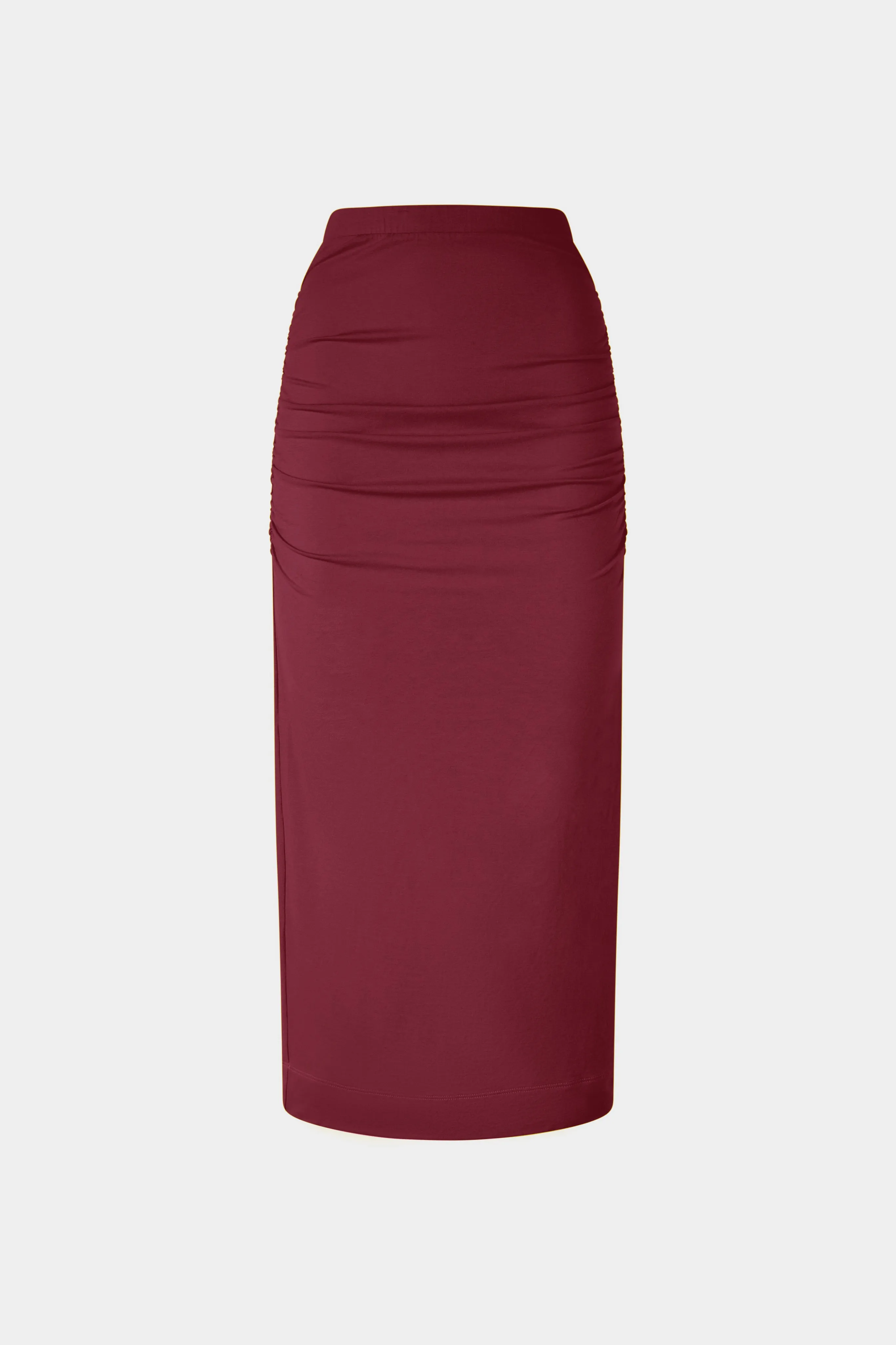 Bordeaux Jersey Midi Skirt sold by Antonio Marras