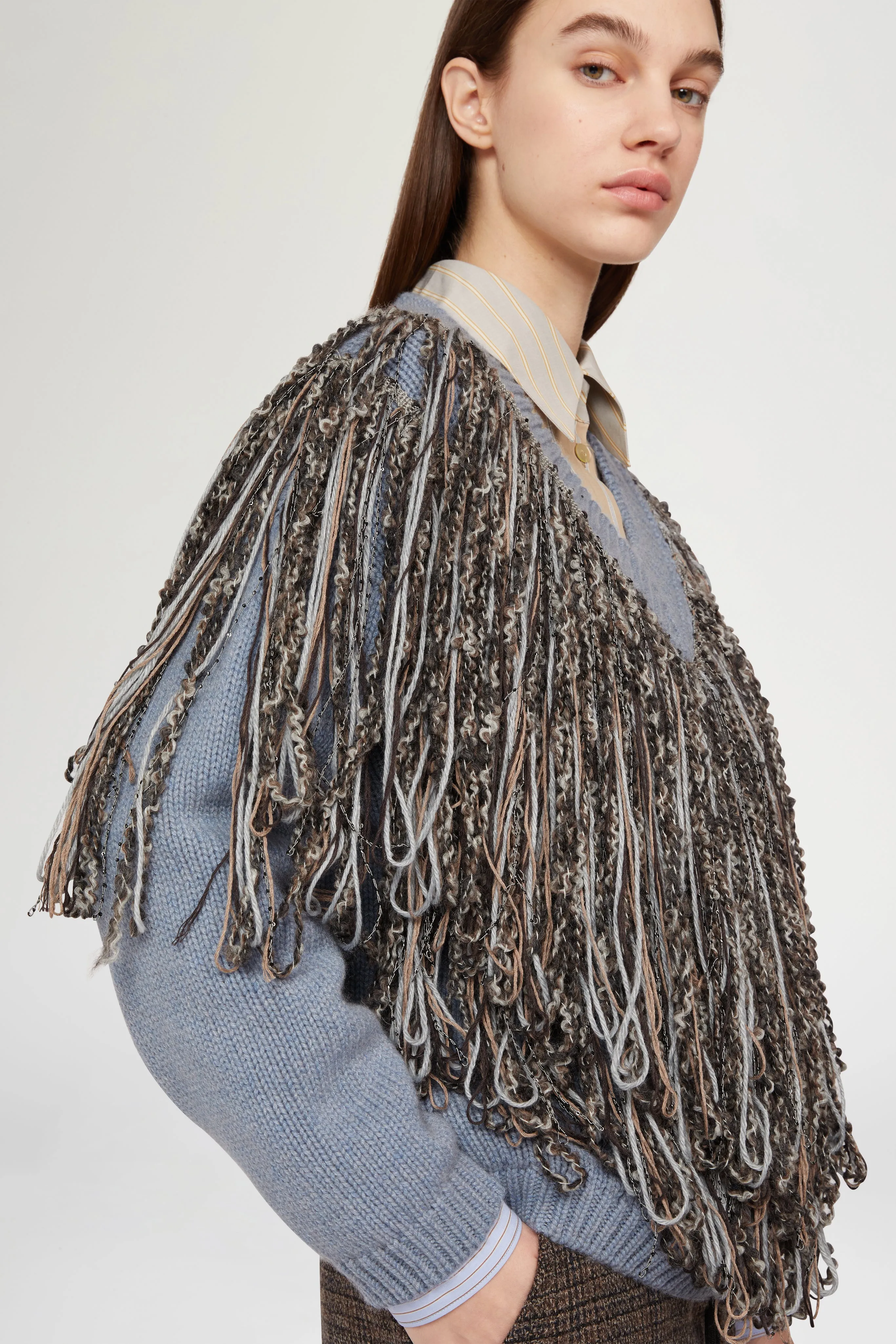 Cashmere Sweater with V-neck sold by Antonio Marras product image thumbnail 4