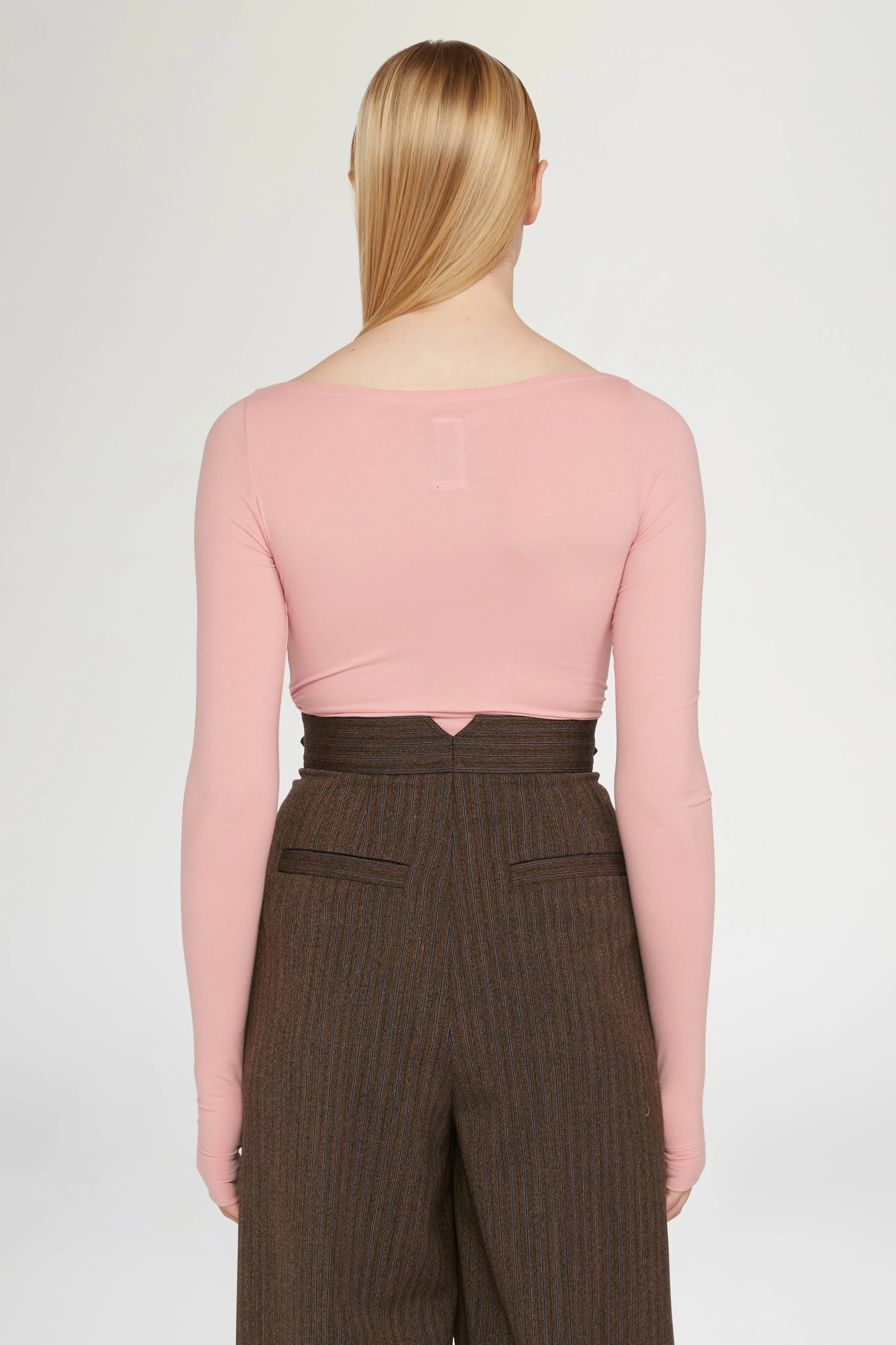 Pink Boat Neck Jersey Top sold by Antonio Marras product image thumbnail 3