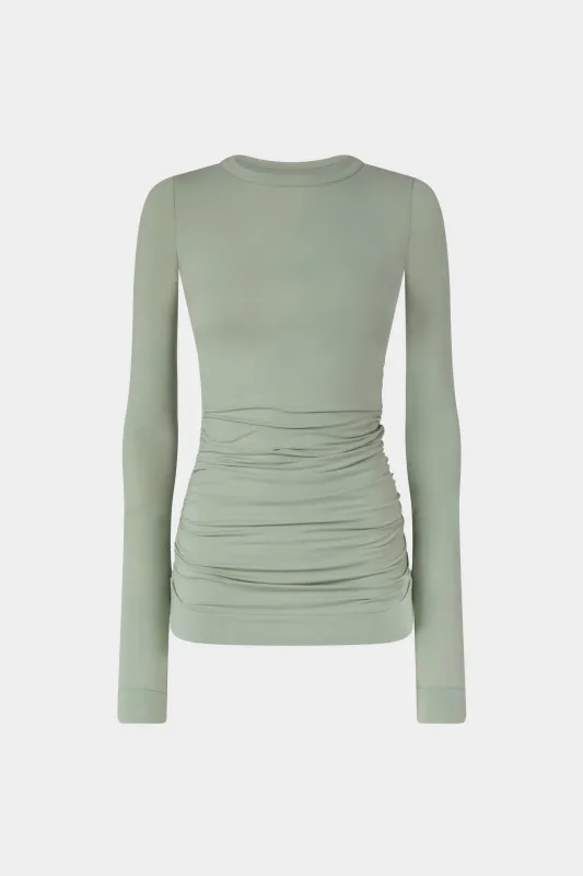 Sage Green Long-Sleeved Jersey Top sold by Antonio Marras