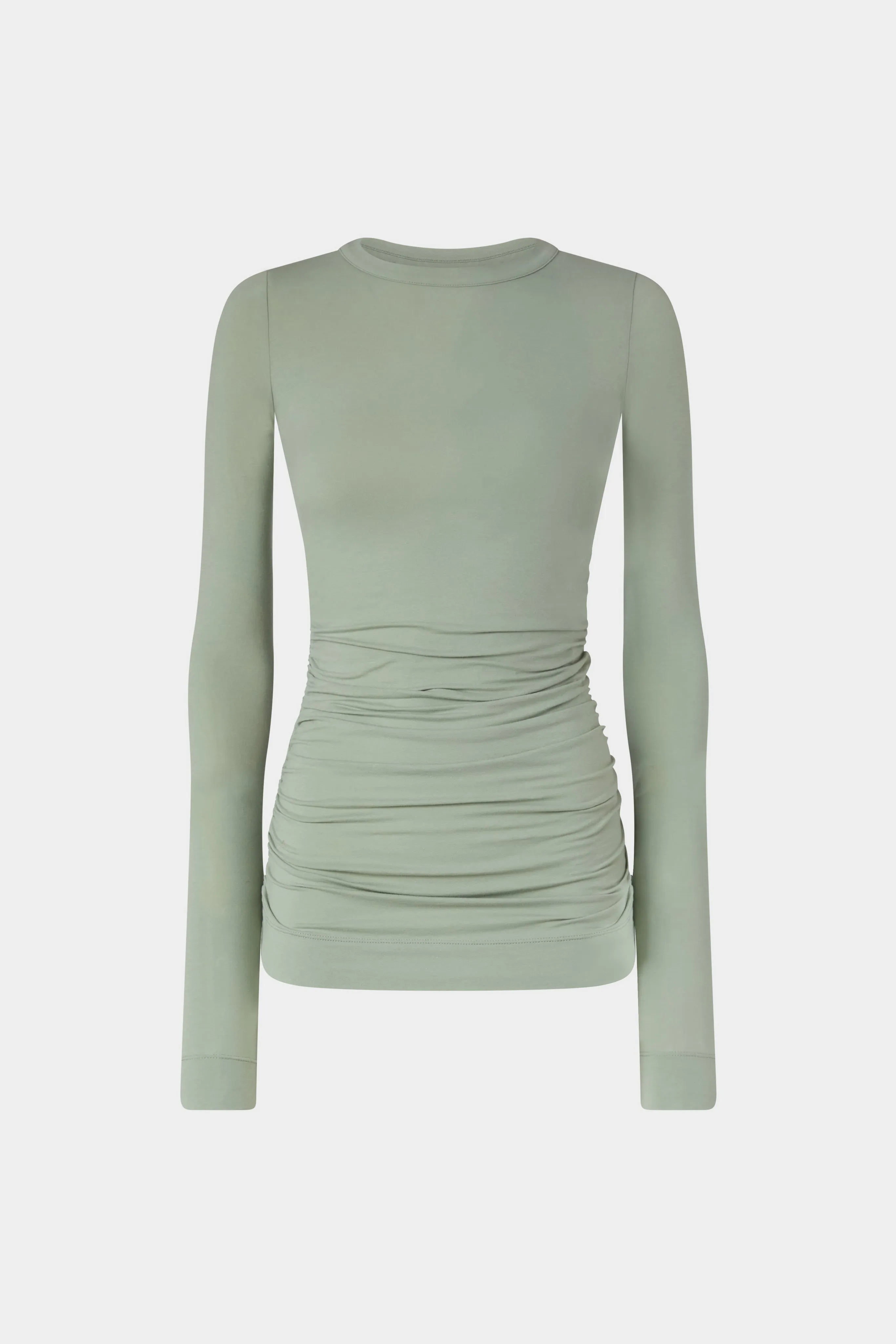 Sage Green Long-Sleeved Jersey Top sold by Antonio Marras