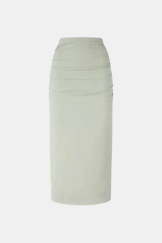 Sage Green Jersey Midi Skirt sold by Antonio Marras