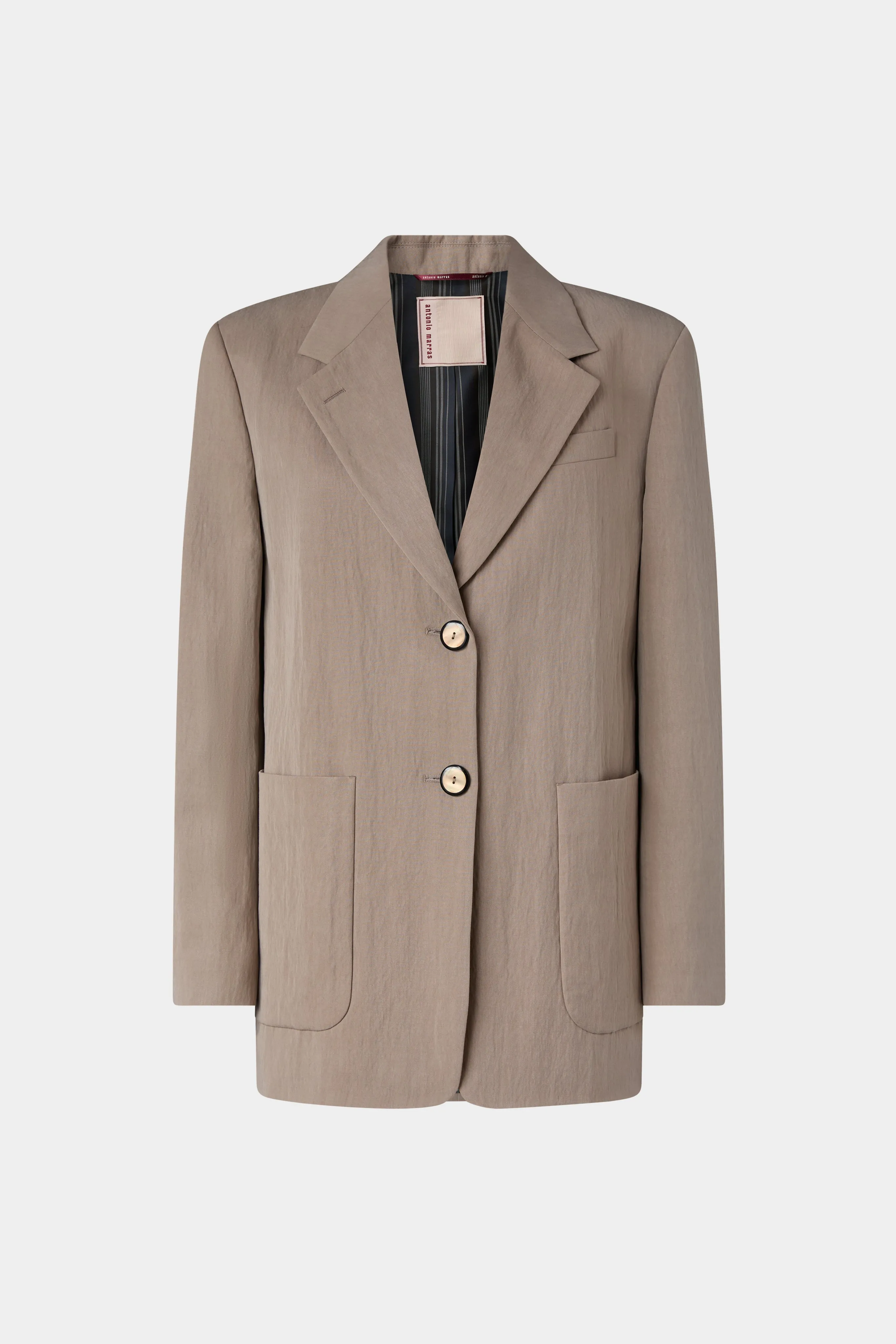 Taupe Single-Breasted Blazer sold by Antonio Marras