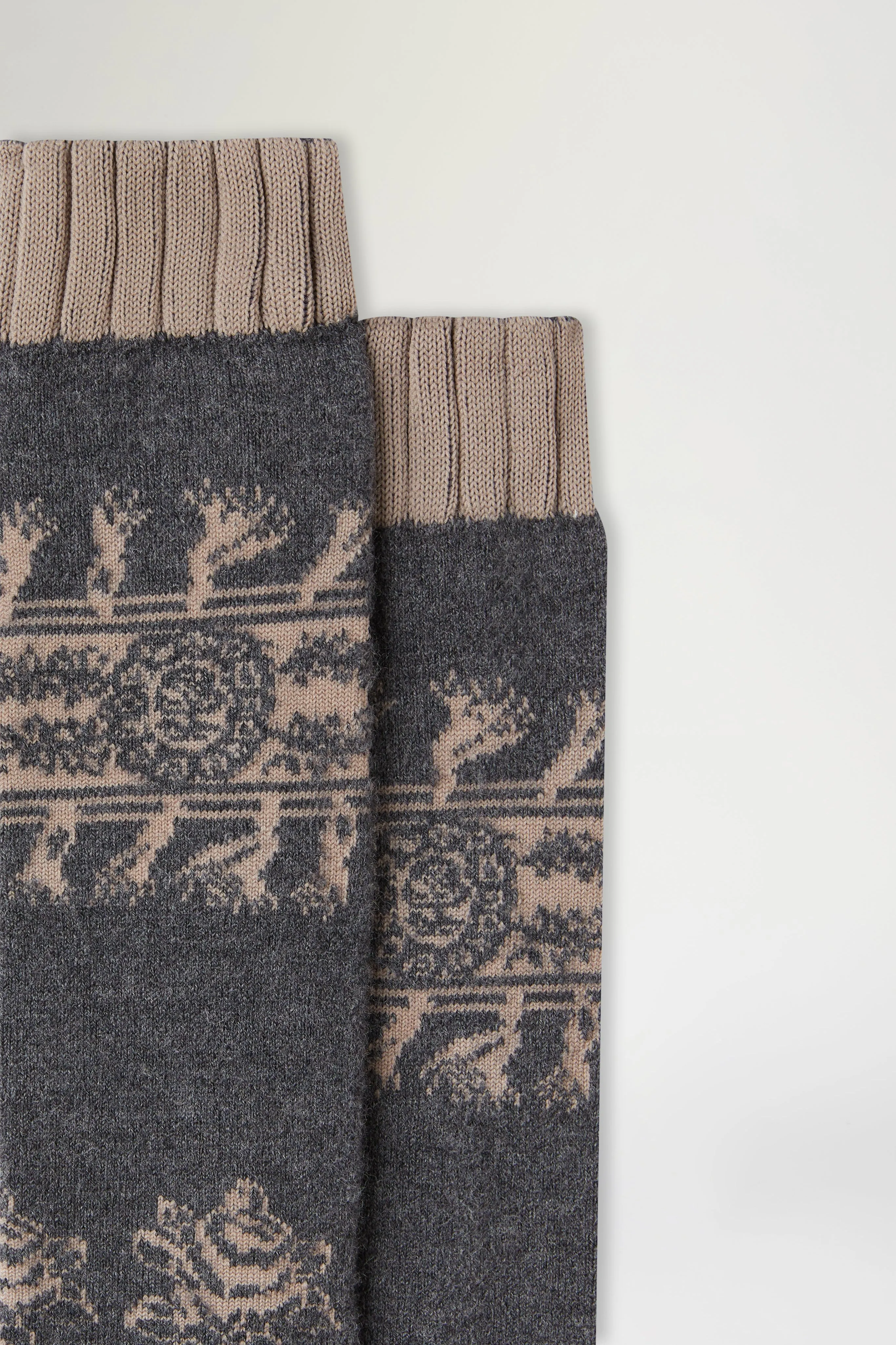 Grey & Brown Folk Socks sold by Antonio Marras product image thumbnail 3