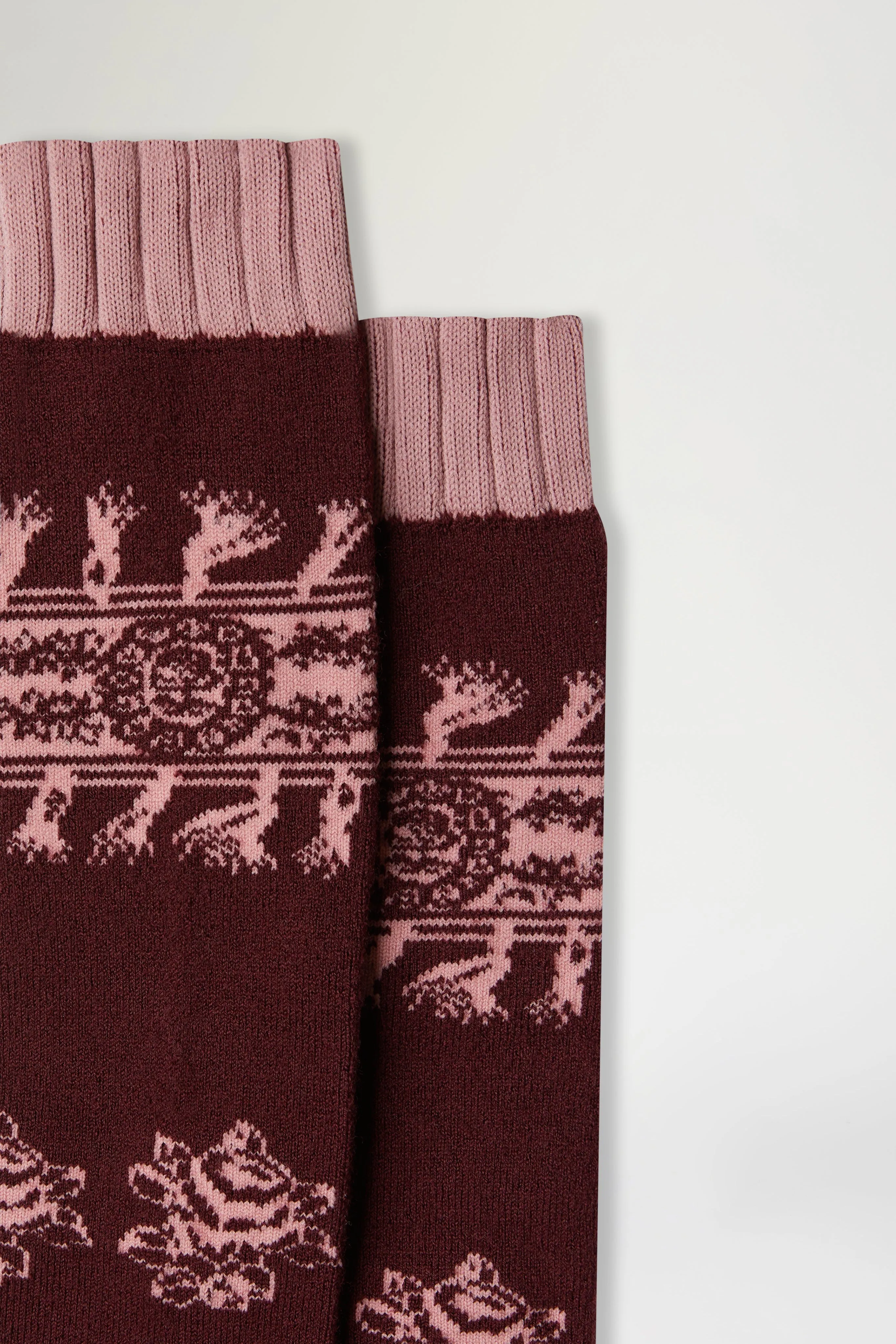 Bordeaux & Pink Folk Socks sold by Antonio Marras product image thumbnail 3