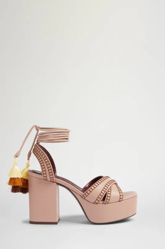 Pink Dana Sandals made by Antonio Marras