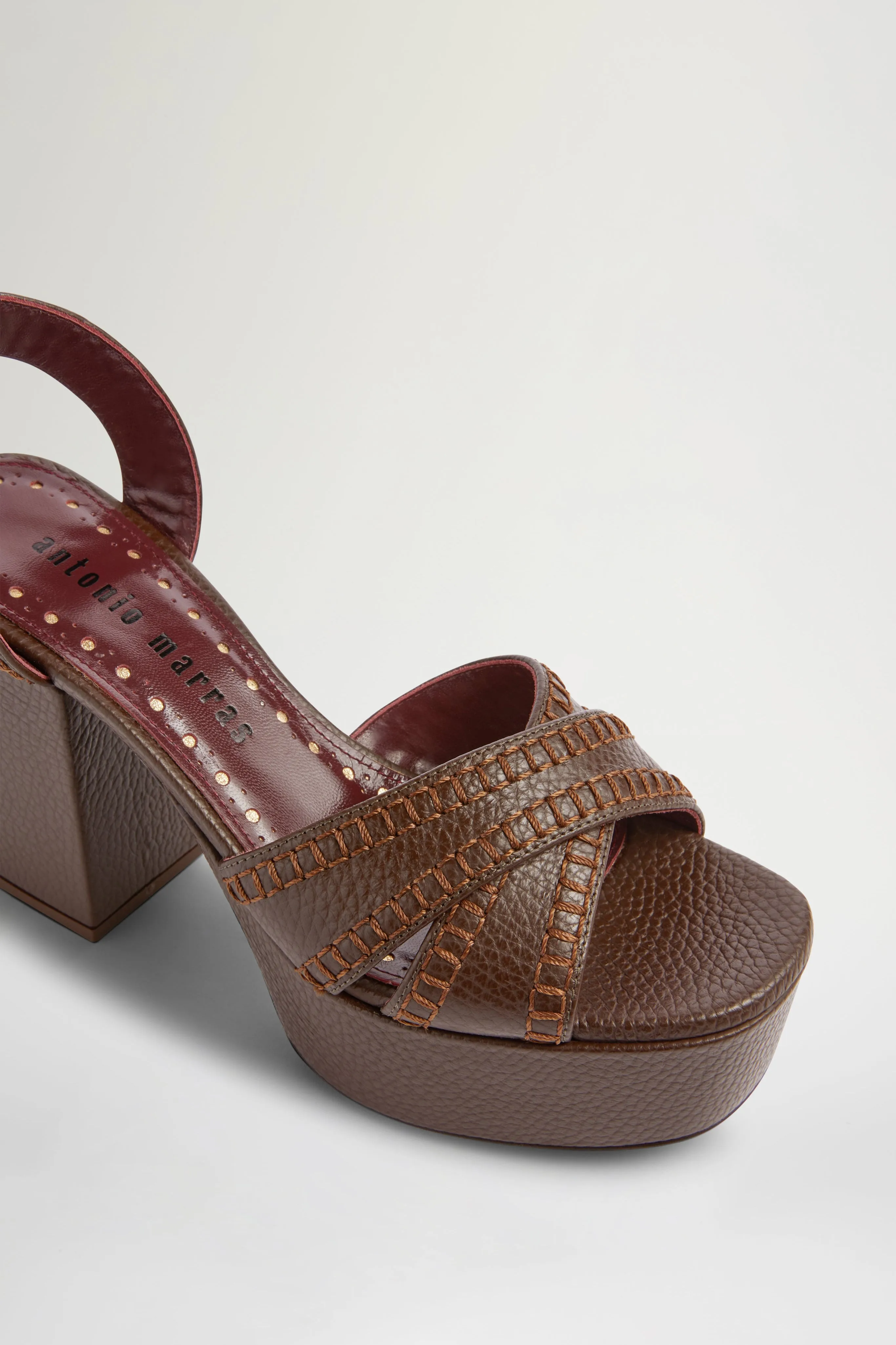 Brown Dana Sandals sold by Antonio Marras product image thumbnail 4