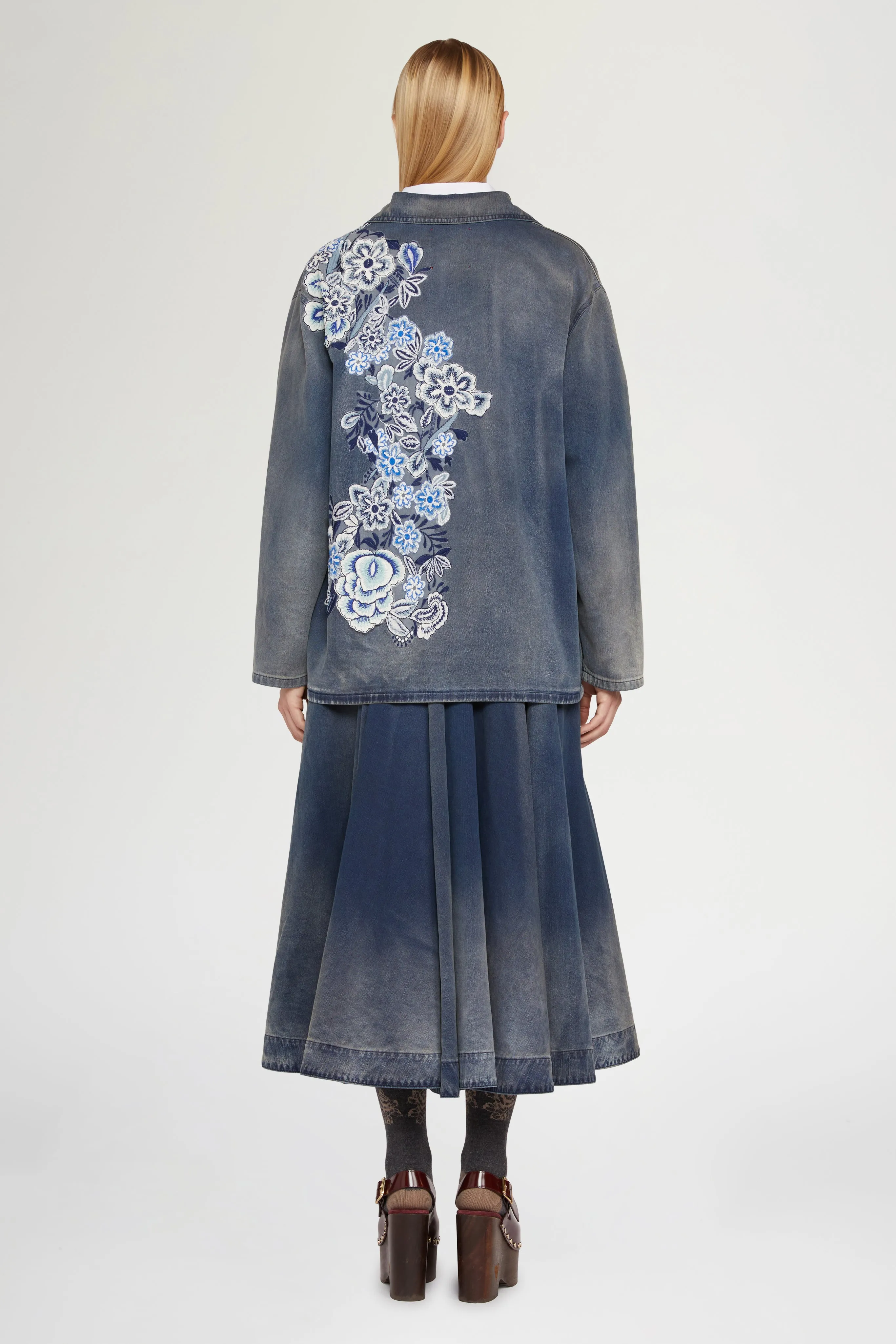 Blue Denim Skirt sold by Antonio Marras product image thumbnail 3