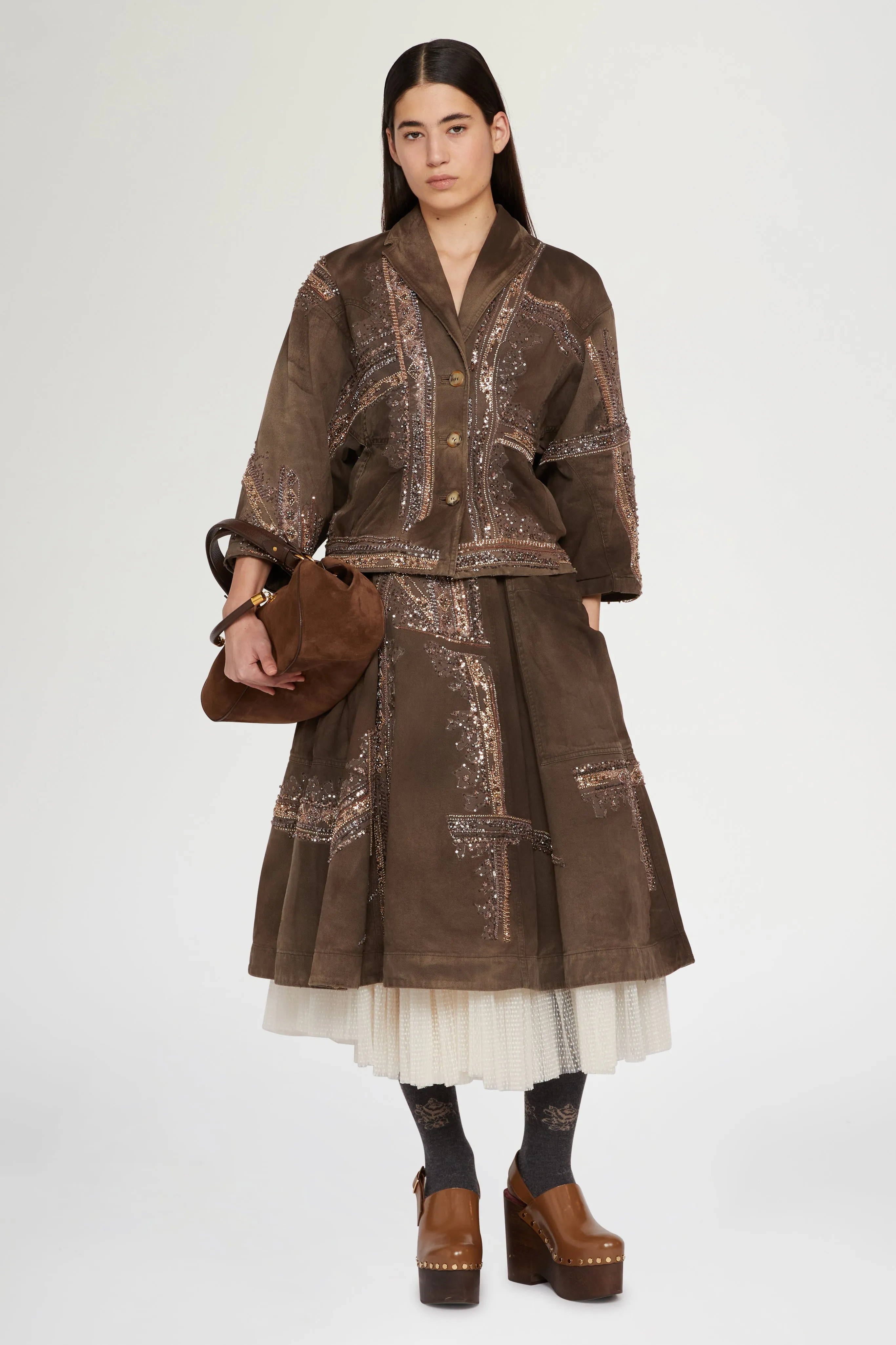 Brown Denim Jacket sold by Antonio Marras product image thumbnail 2