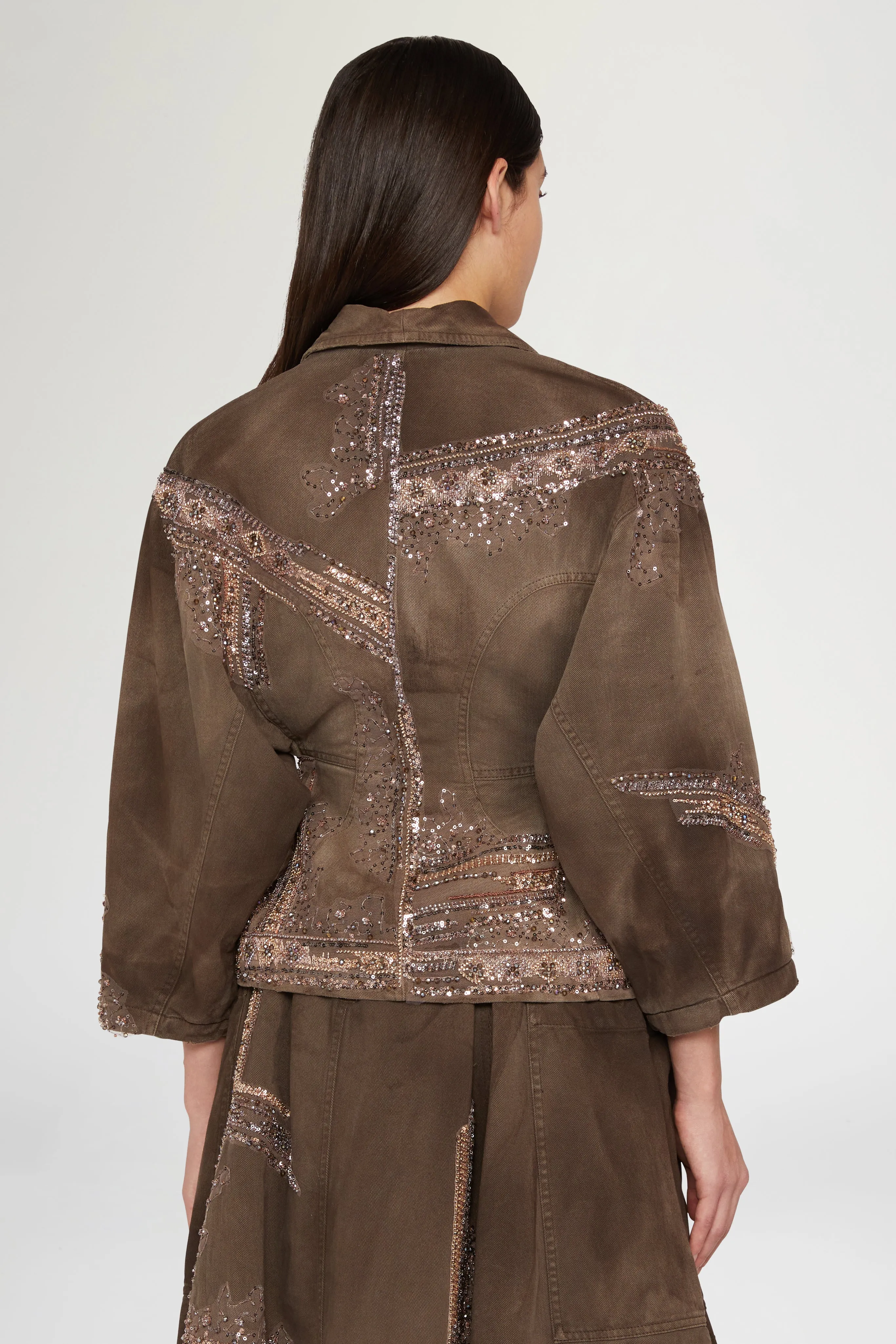 Brown Denim Jacket sold by Antonio Marras product image thumbnail 3