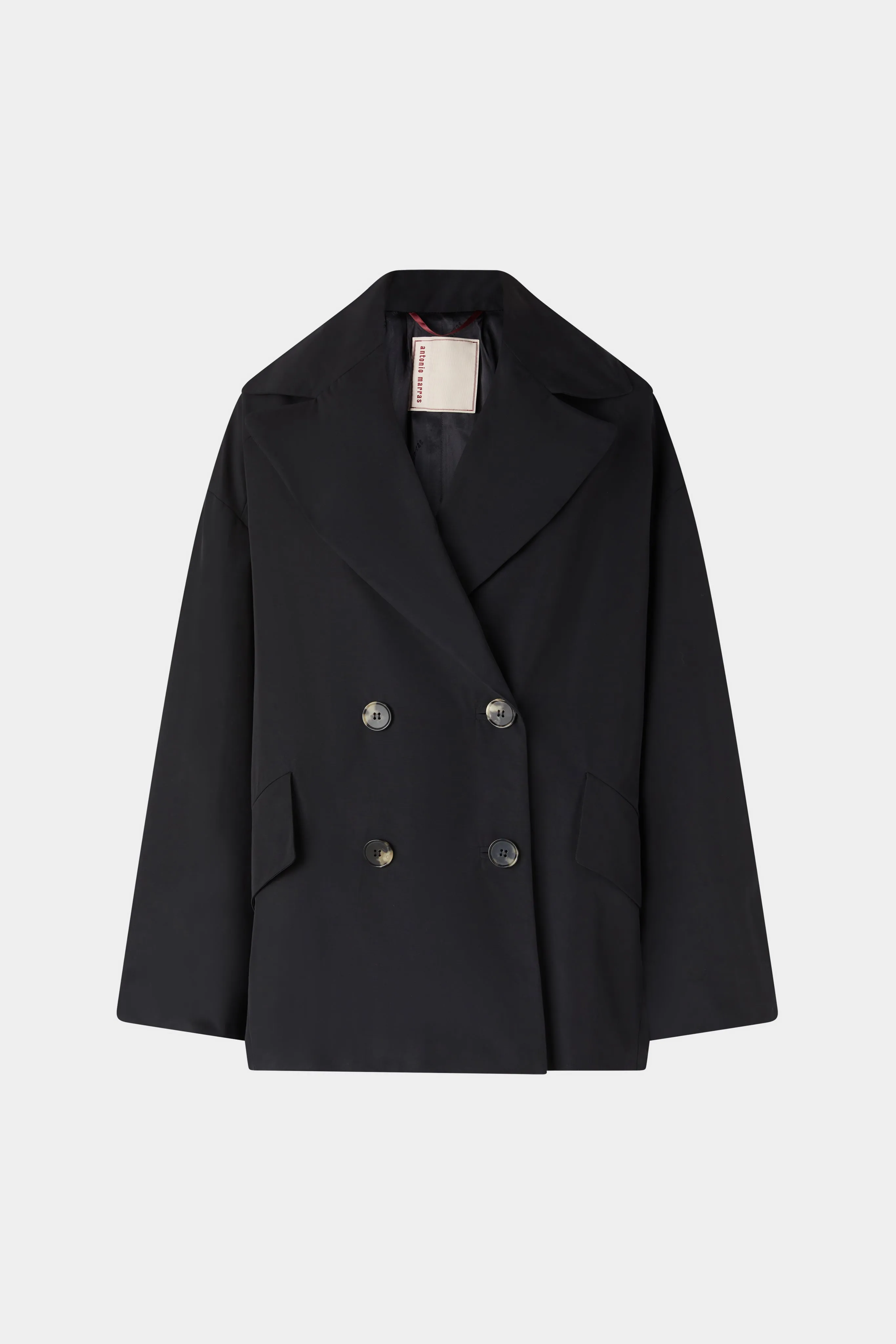 Short Trench Coat Black sold by Antonio Marras