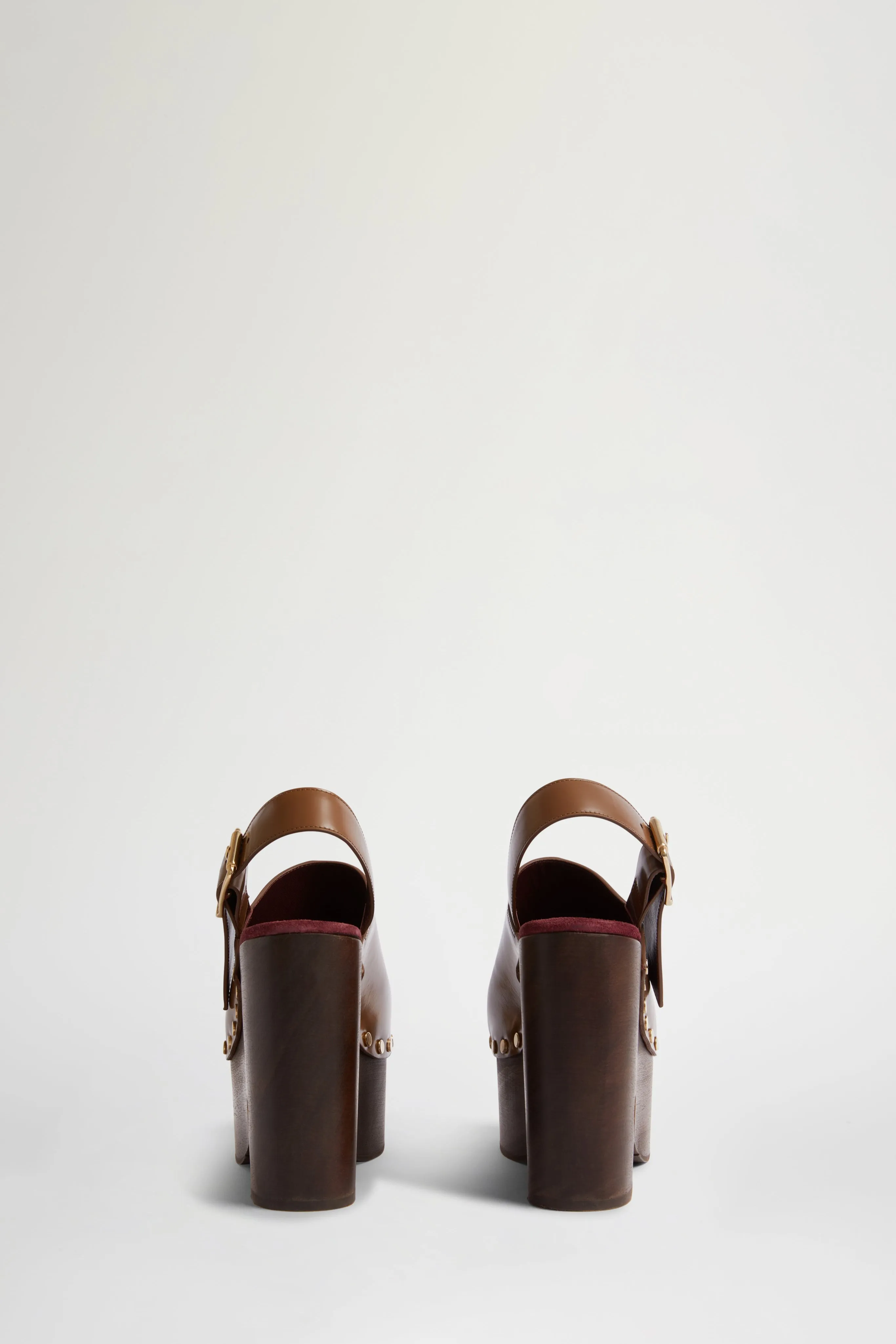 Taupe Leather High Clog Mule sold by Antonio Marras product image thumbnail 3
