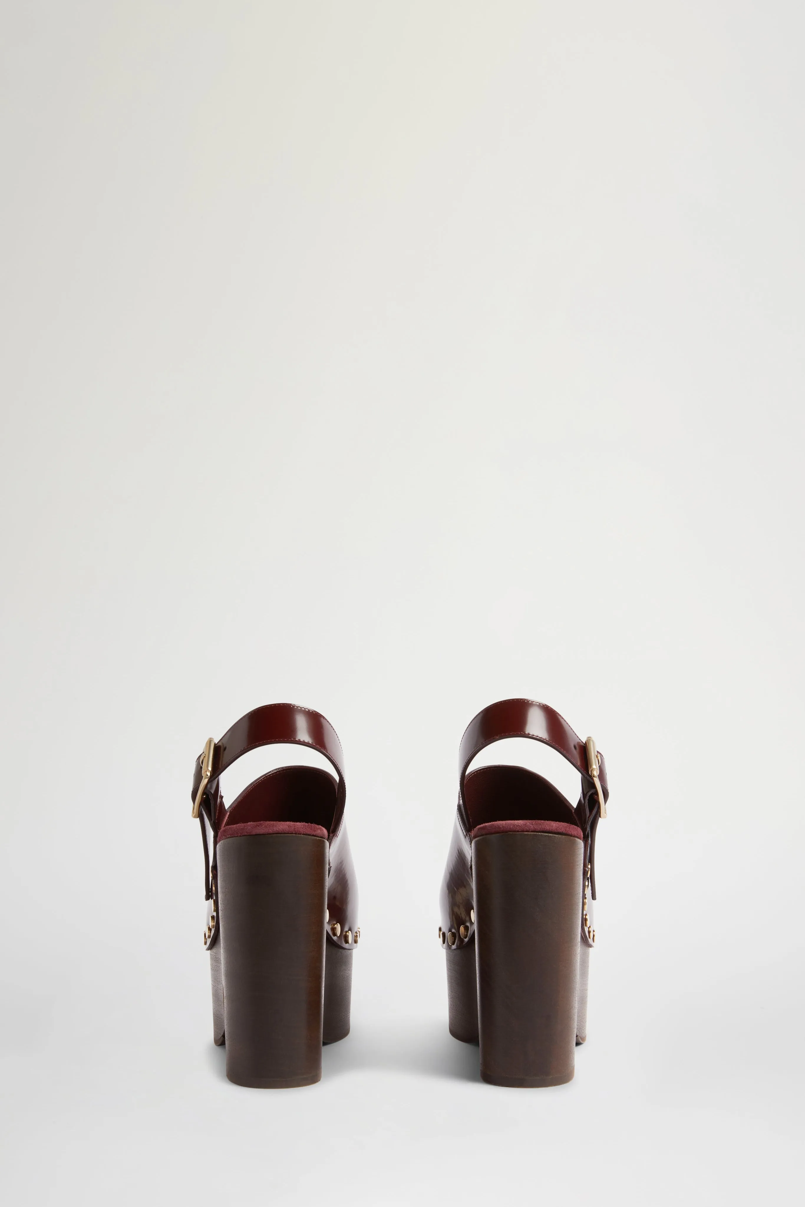 Bordeaux Leather High Clog Mule sold by Antonio Marras product image thumbnail 3