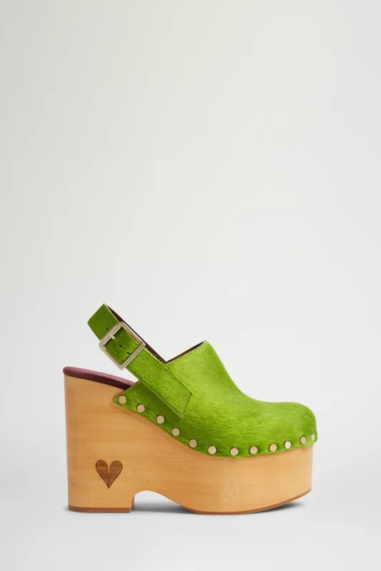 Pony-Effect High Clog Mule sold by Antonio Marras