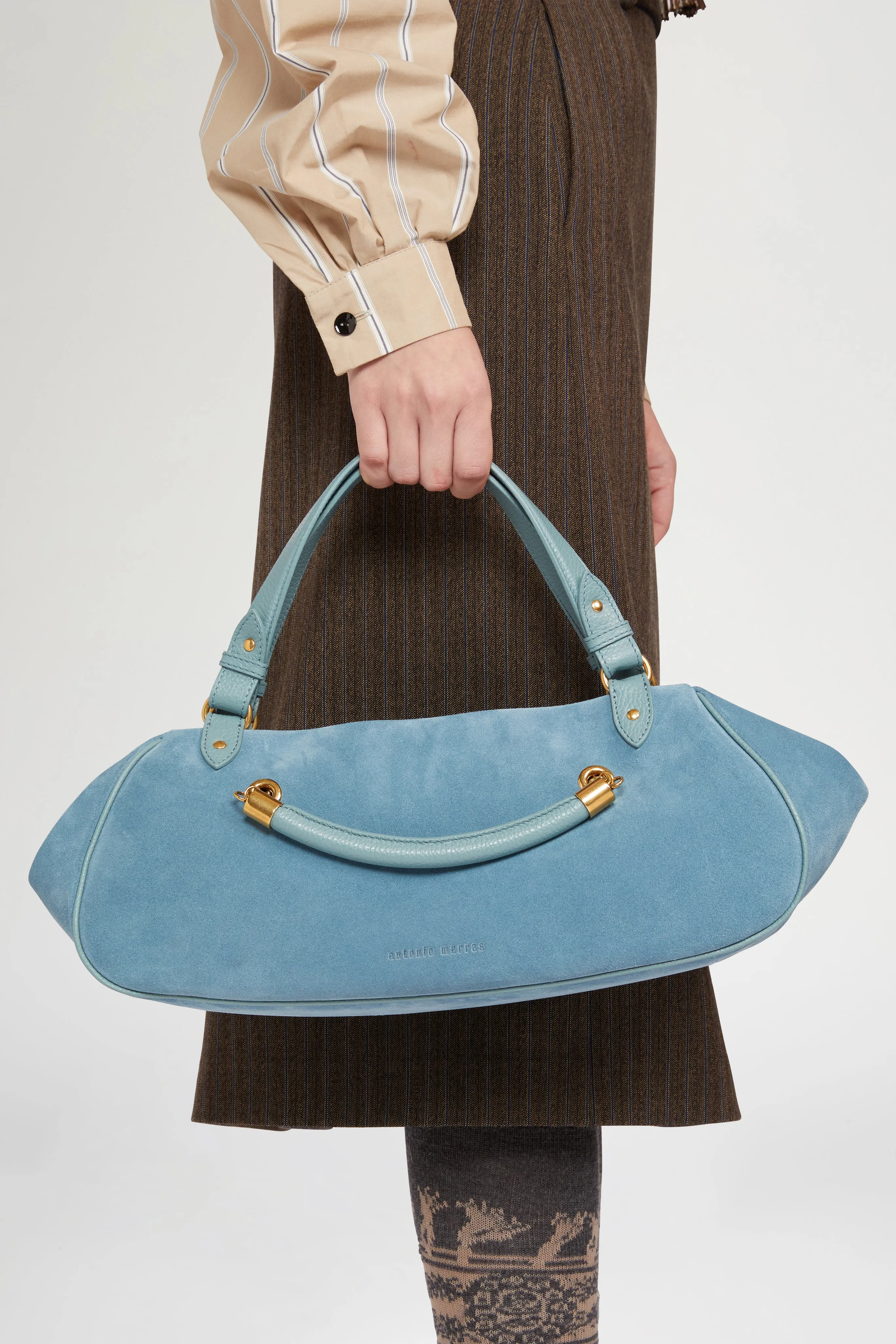 Light Blue Antine Suede Bag sold by Antonio Marras product image thumbnail 5
