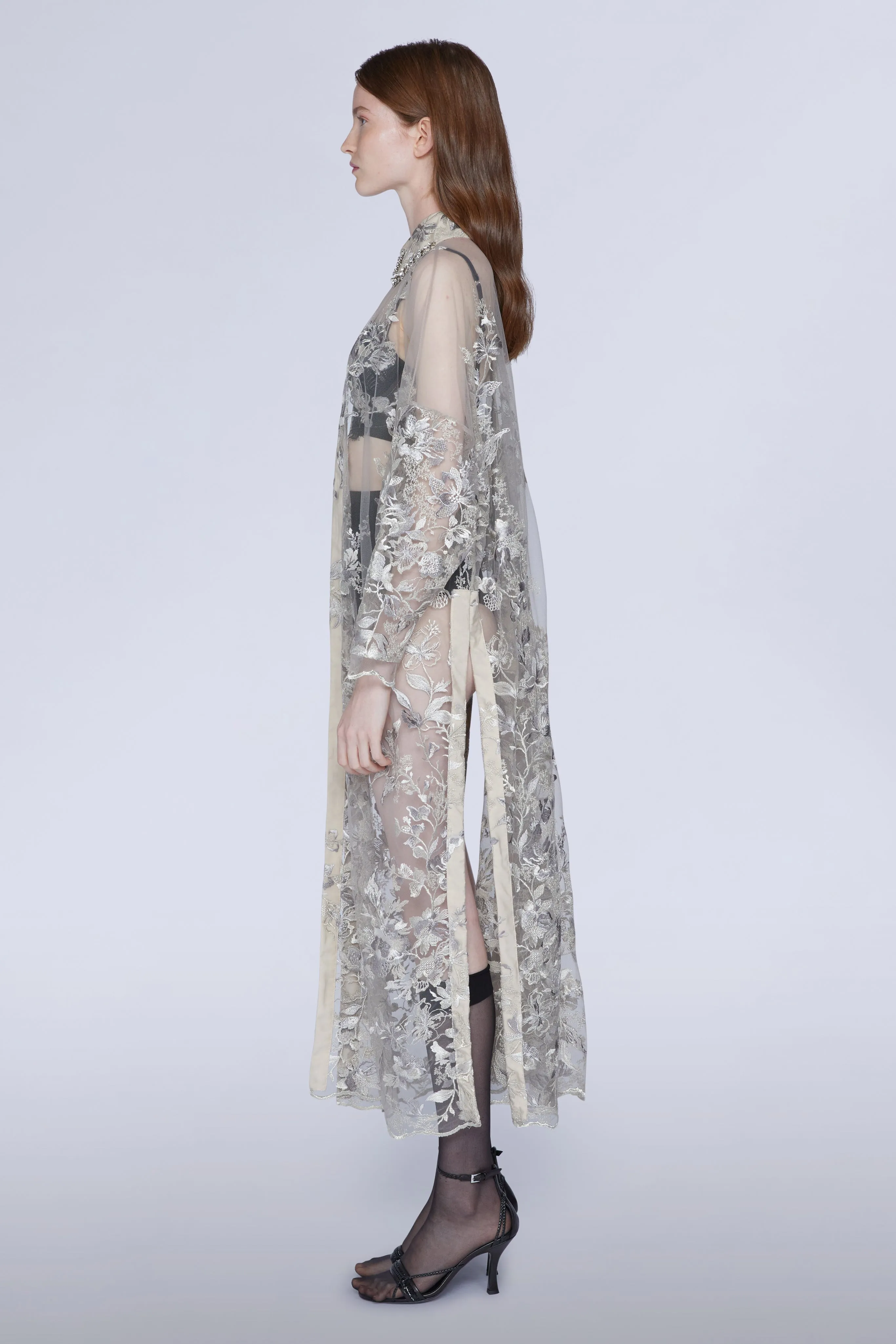 Long-sleeved Lace Midi Dress sold by Antonio Marras product image thumbnail 3
